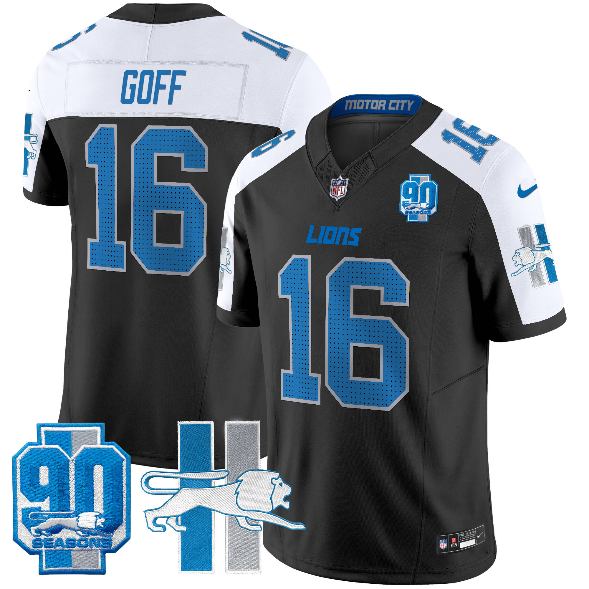 Men's Detroit Lion 1946 Throwback Vapor Limited Jersey - All Stitched - Image 29