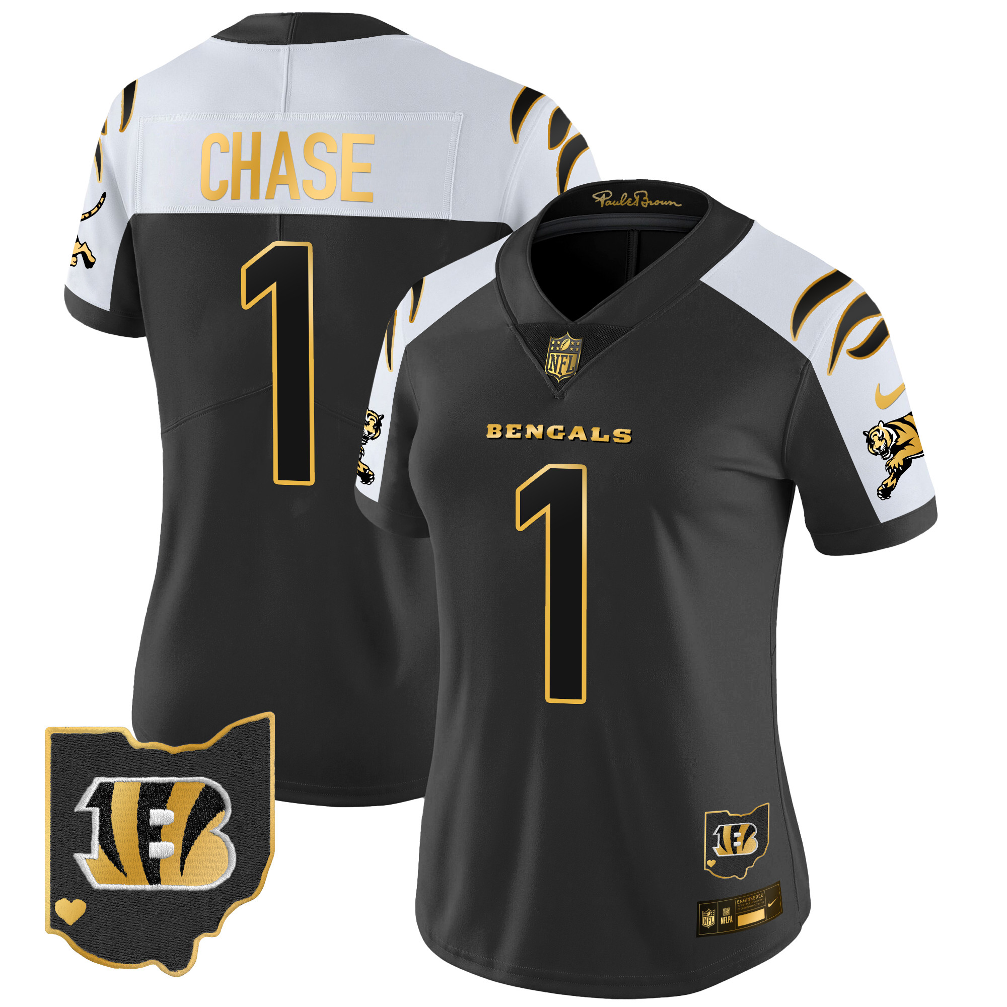Women's Bengals 2024 Gold Vapor Limited Jersey - All Stitched - Image 2