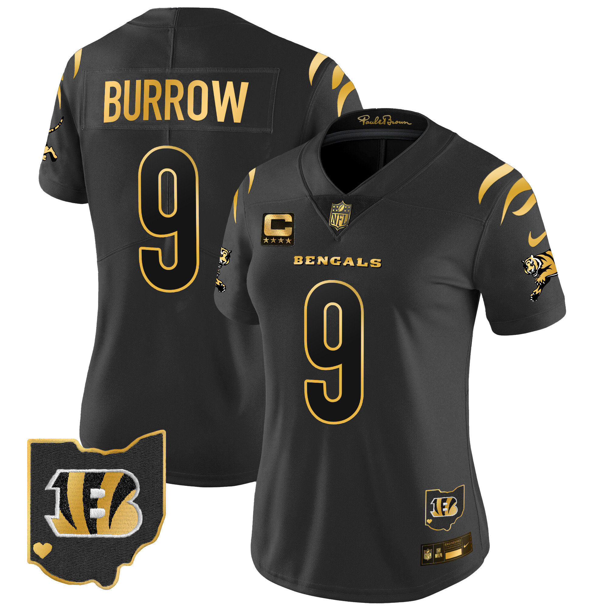 Women's Bengals 2024 Gold Vapor Limited Jersey - All Stitched - Image 15