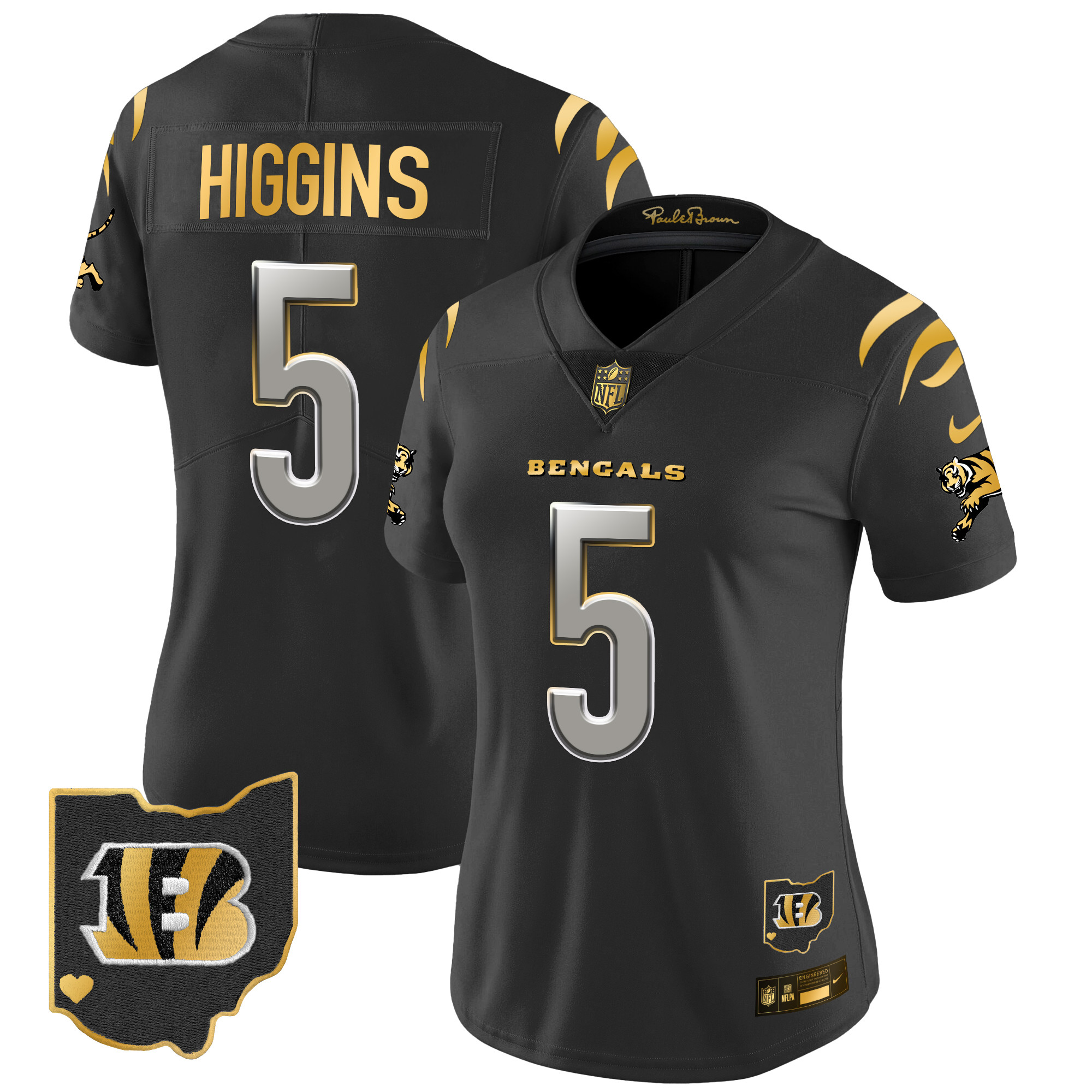 Women's Bengals 2024 Gold Vapor Limited Jersey - All Stitched - Image 26
