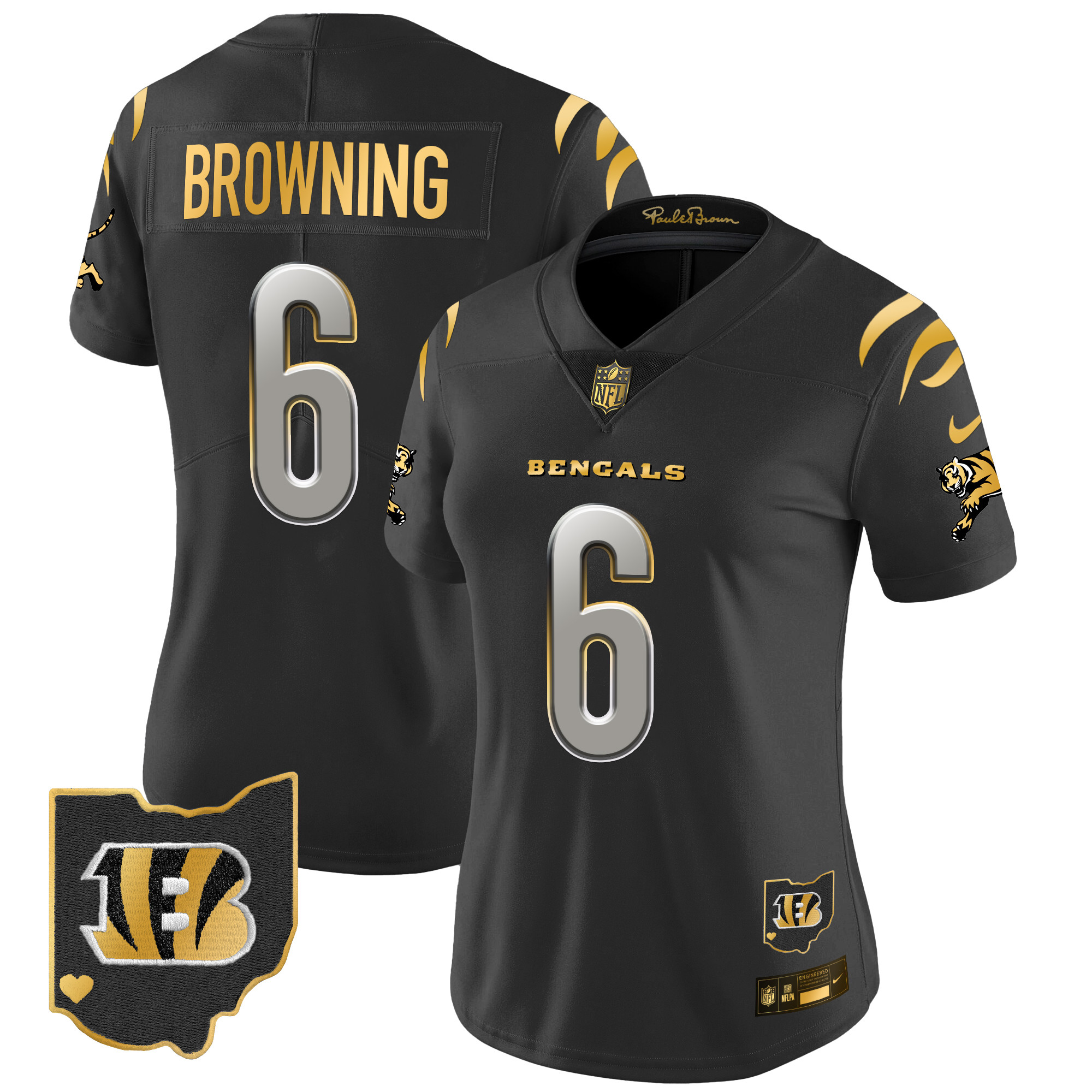 Women's Bengals 2024 Gold Vapor Limited Jersey - All Stitched - Image 27