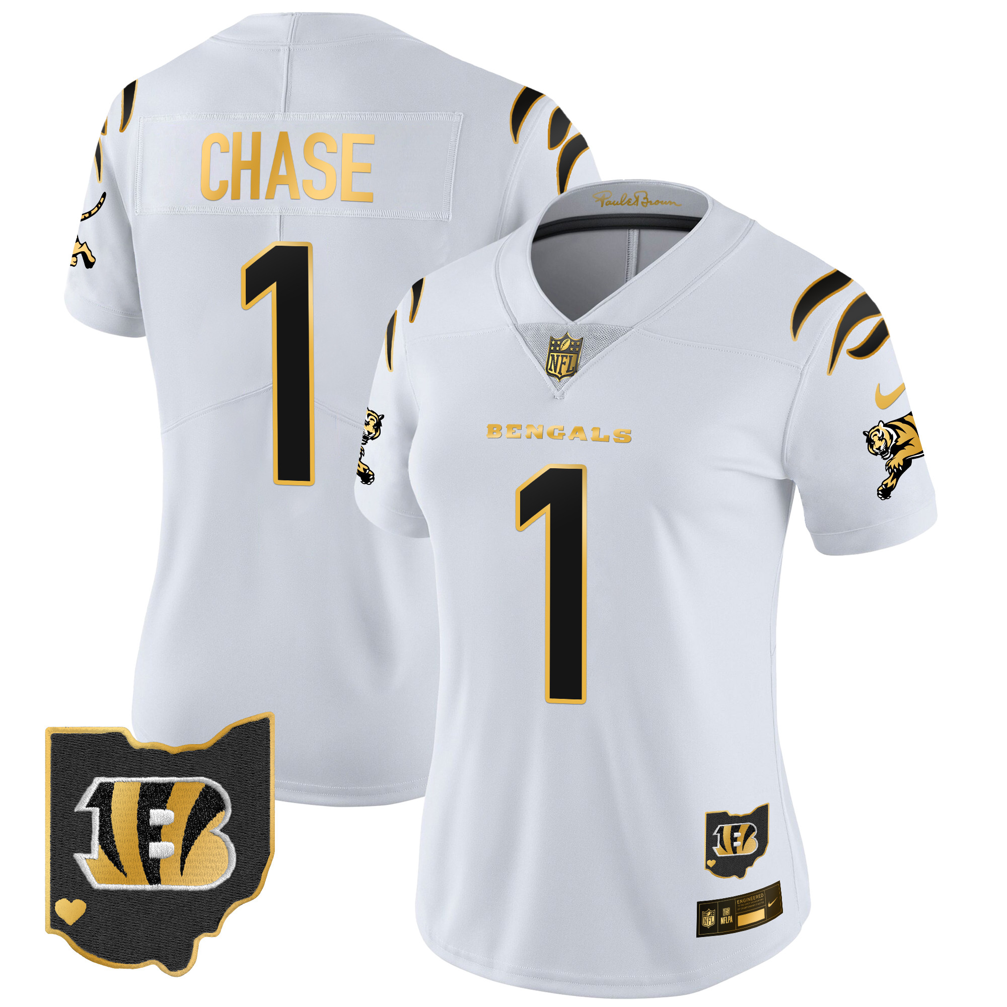 Women's Bengals 2024 Gold Vapor Limited Jersey - All Stitched - Image 9