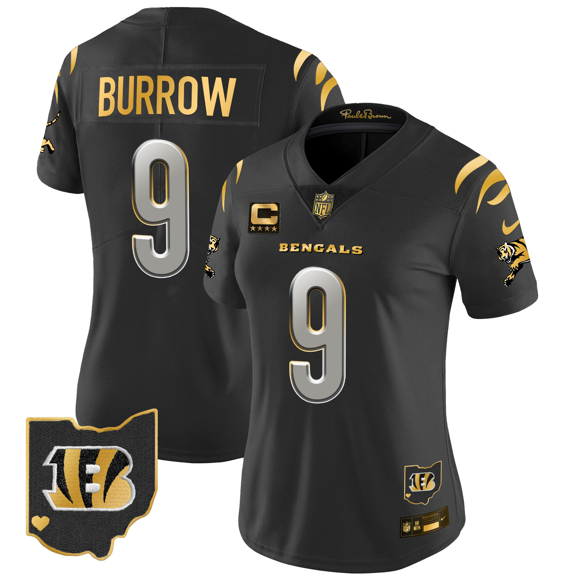 Women's Bengals 2024 Gold Vapor Limited Jersey - All Stitched - Image 22