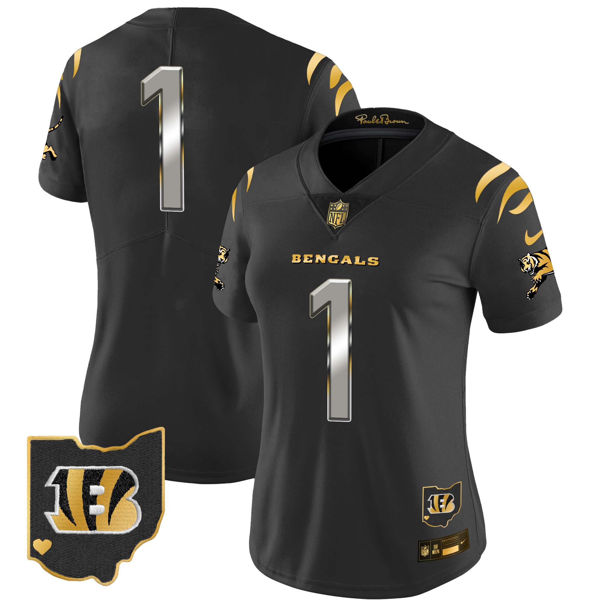 Women's Bengals 2024 Gold Vapor Limited Jersey - All Stitched - Image 28