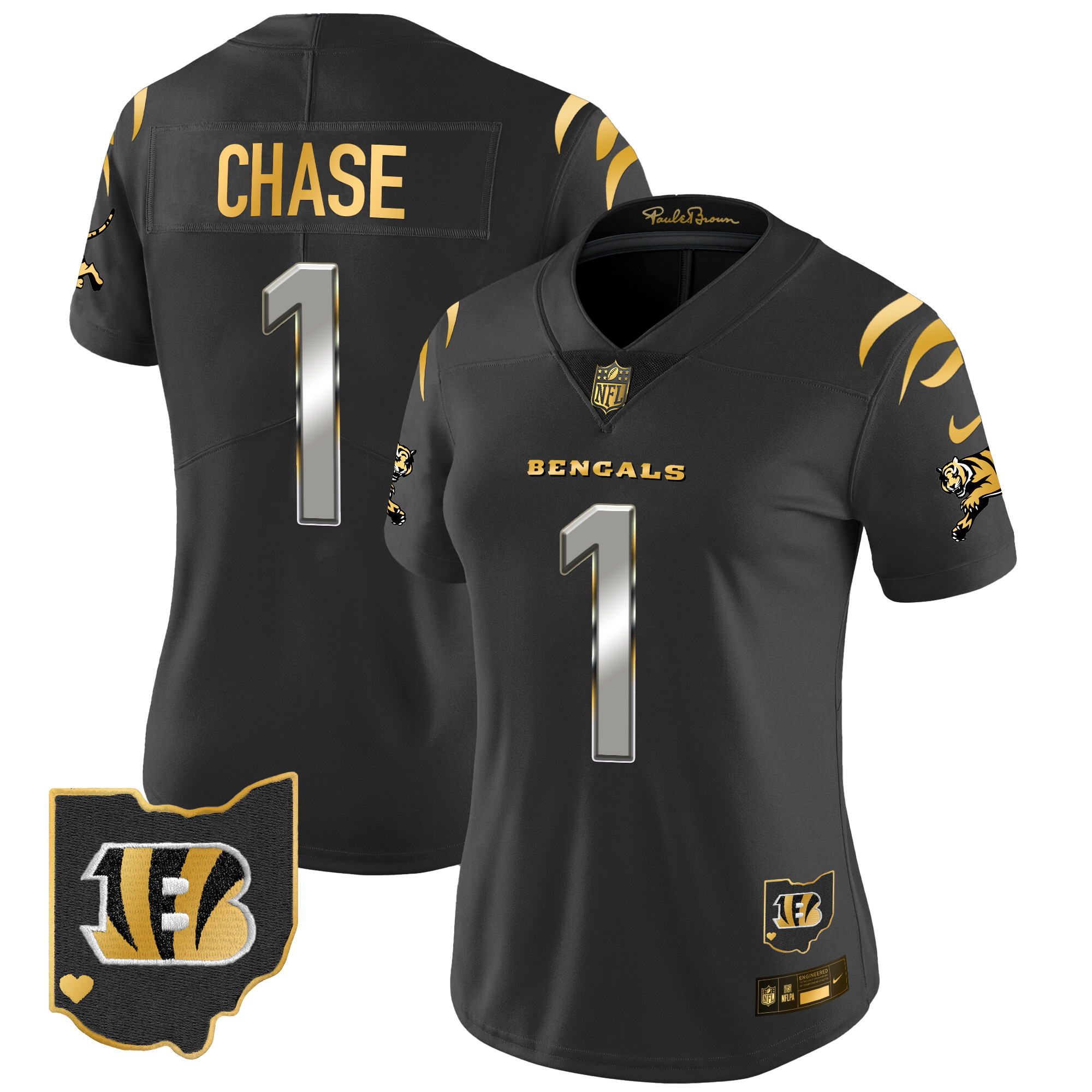 Women's Bengals 2024 Gold Vapor Limited Jersey - All Stitched - Image 23