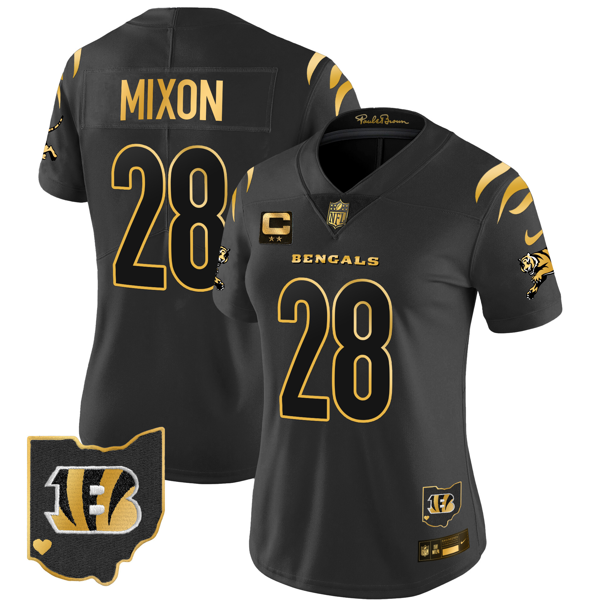 Women's Bengals 2024 Gold Vapor Limited Jersey - All Stitched - Image 18