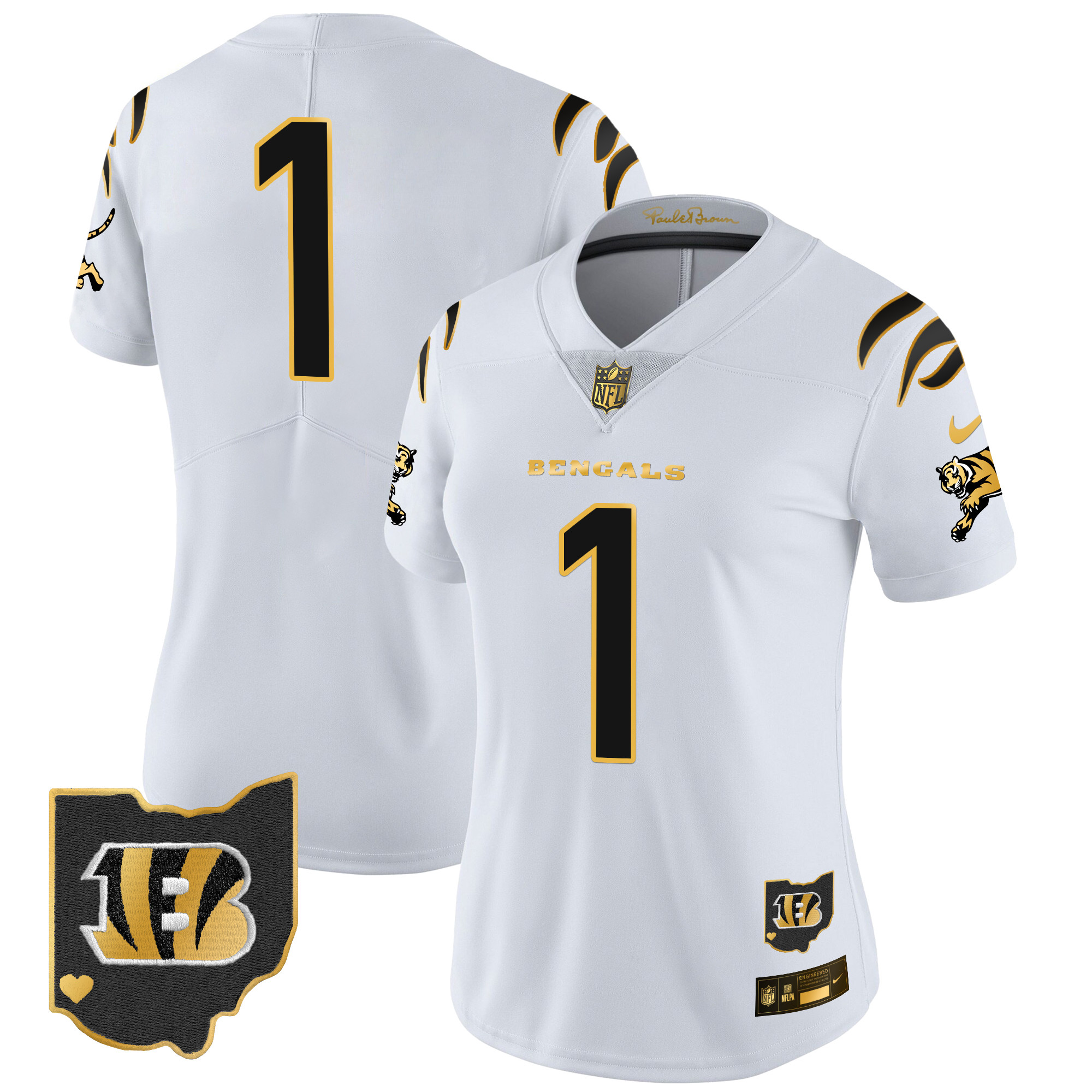 Women's Bengals 2024 Gold Vapor Limited Jersey - All Stitched - Image 14