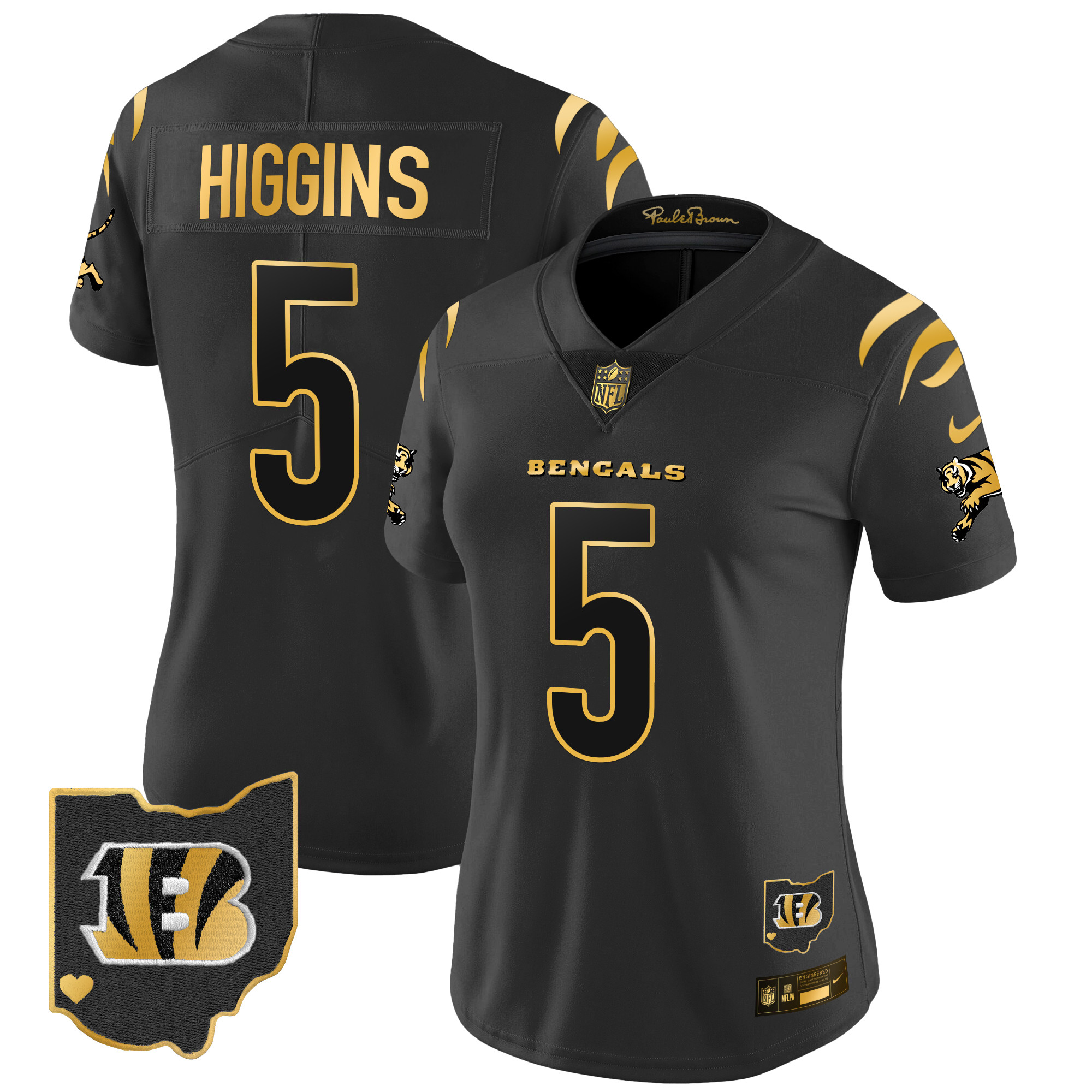 Women's Bengals 2024 Gold Vapor Limited Jersey - All Stitched - Image 19
