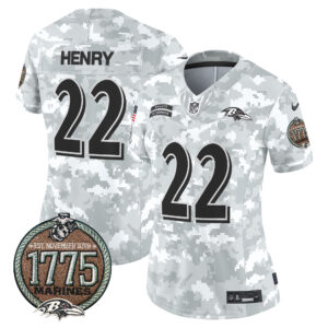 Women's Ravens 2024 Salute to Service Establishment Year Patch Vapor Limited Jersey - All Stitched