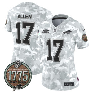 Women's Bills 2024 Salute to Service Establishment Year Patch Vapor Limited Jersey - All Stitched