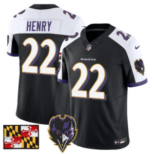 Men's Baltimore Ravens 2024 Maryland Flag Vapor Limited Jersey V2 - All Stitched