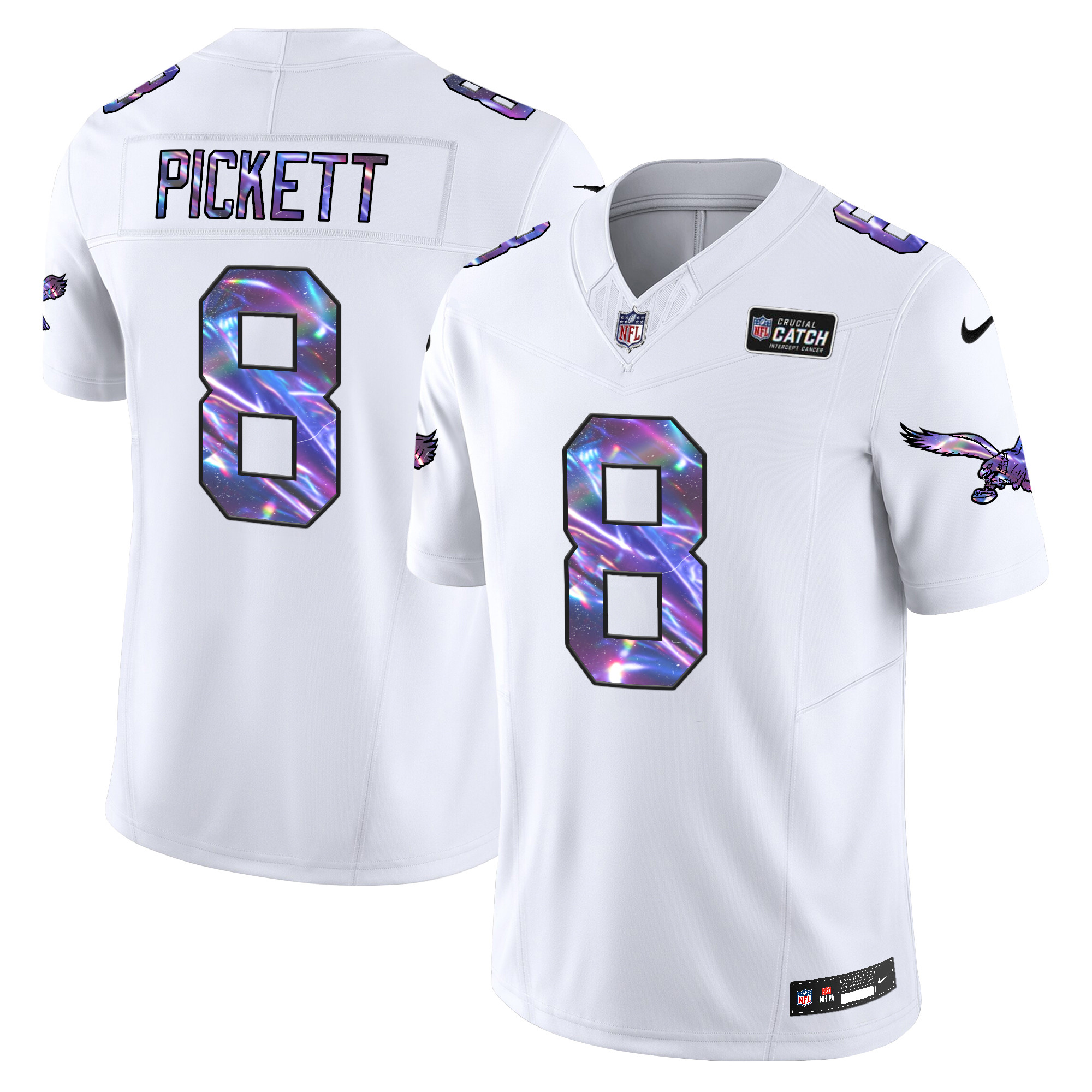 Men's Eagles 2024 Crucial Catch Vapor Limited Jersey - All Stitched - Image 14