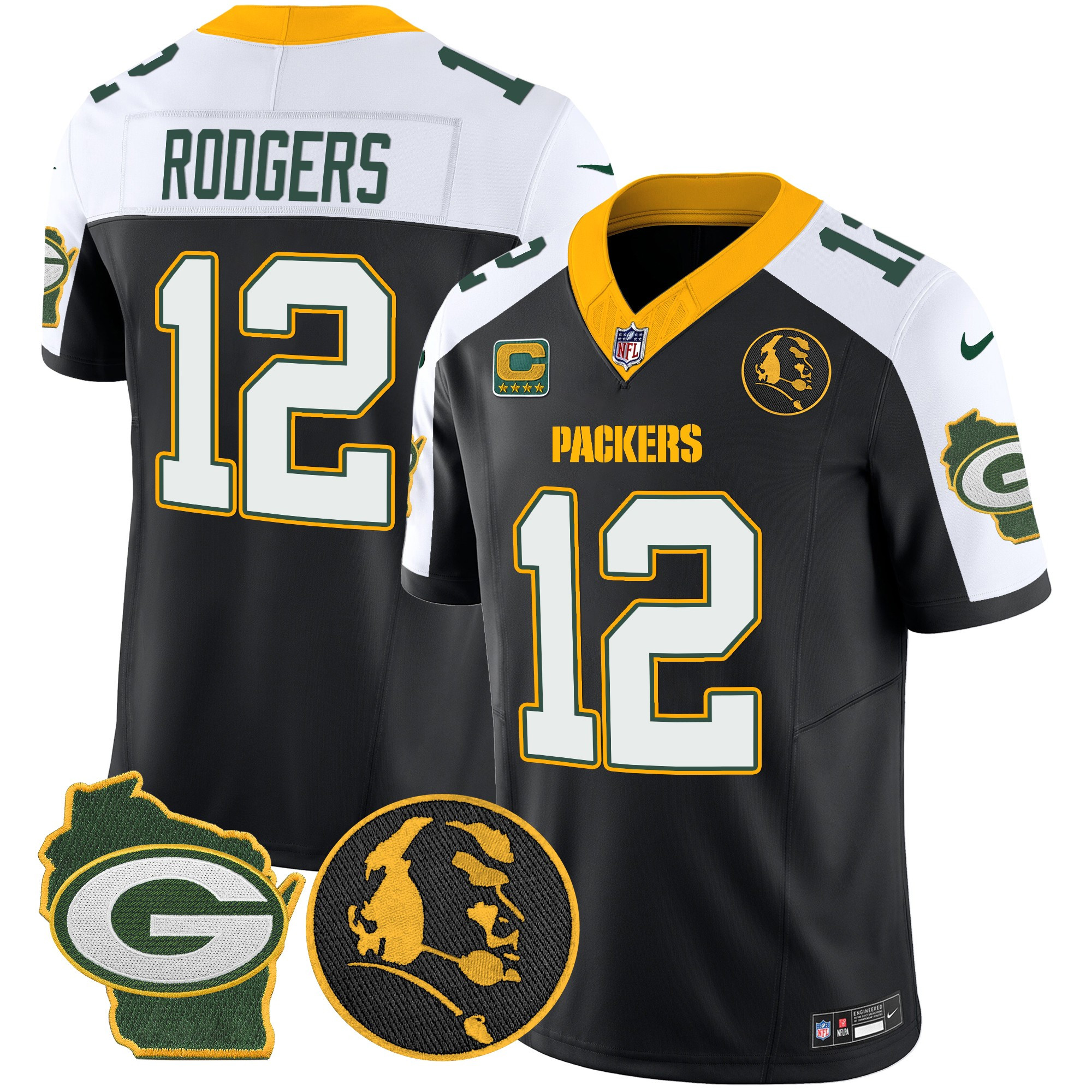 Men's Packers John Madden & Home Patch Vapor Limited Jersey - All Stitched - Image 5