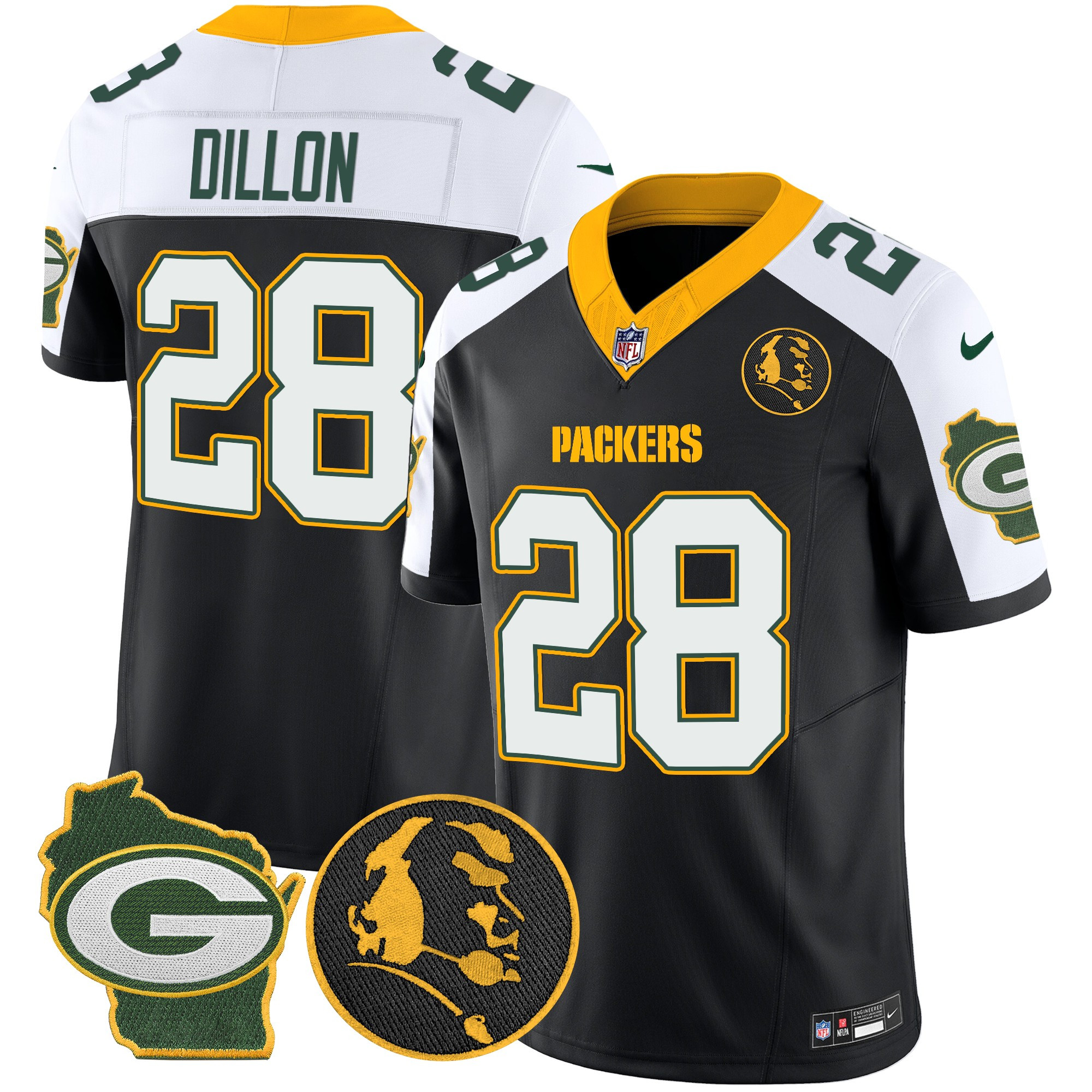Men's Packers John Madden & Home Patch Vapor Limited Jersey - All Stitched - Image 3