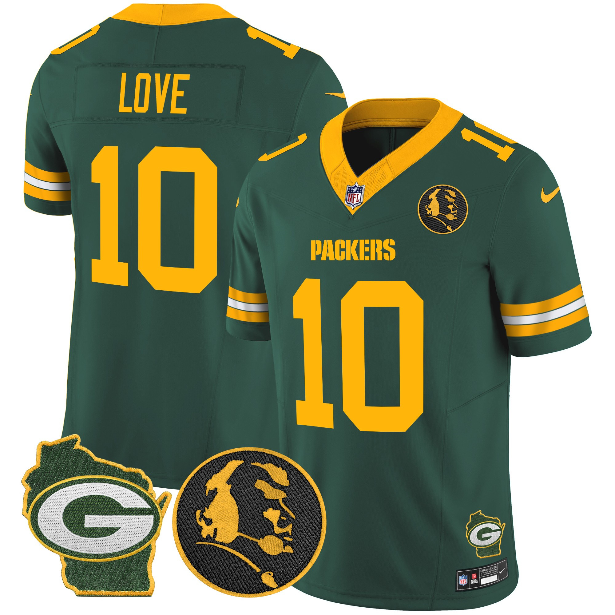 Men's Packers John Madden & Home Patch Vapor Limited Jersey - All Stitched - Image 17