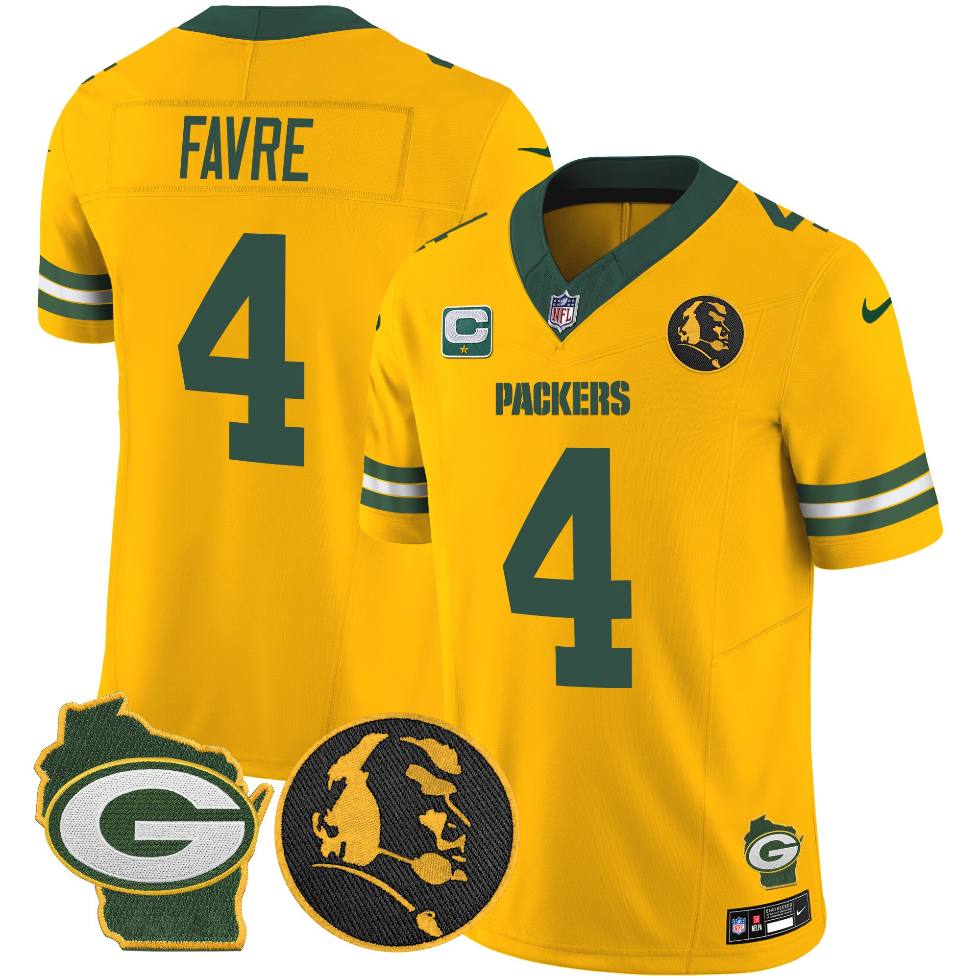 Men's Packers John Madden & Home Patch Vapor Limited Jersey - All Stitched - Image 46