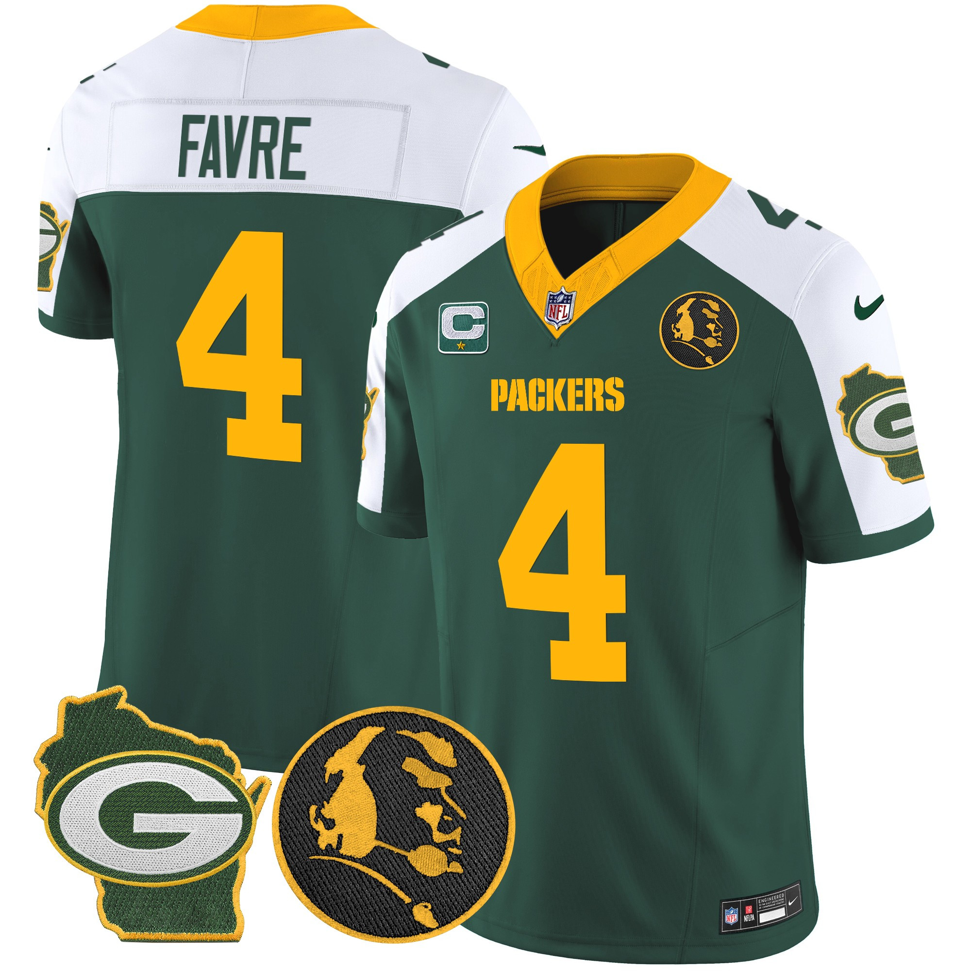Men's Packers John Madden & Home Patch Vapor Limited Jersey - All Stitched - Image 14