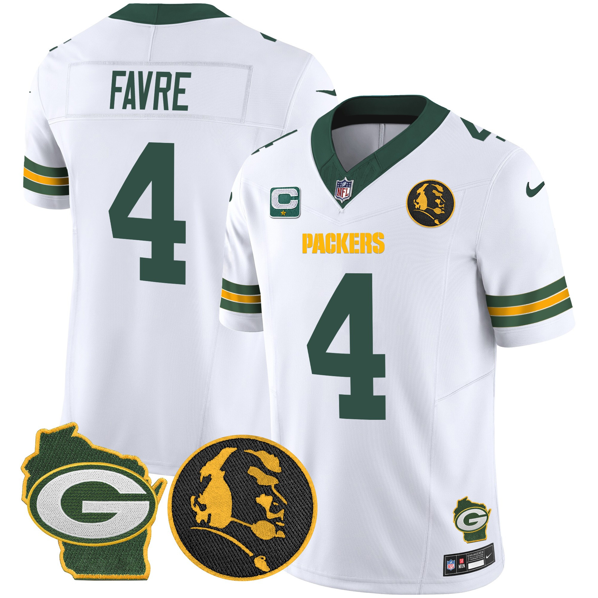 Men's Packers John Madden & Home Patch Vapor Limited Jersey - All Stitched - Image 30