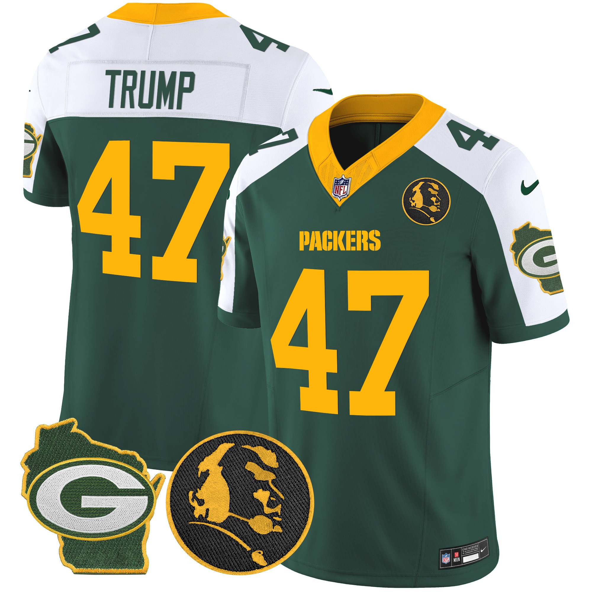 Men's Packers John Madden & Home Patch Vapor Limited Jersey - All Stitched - Image 16