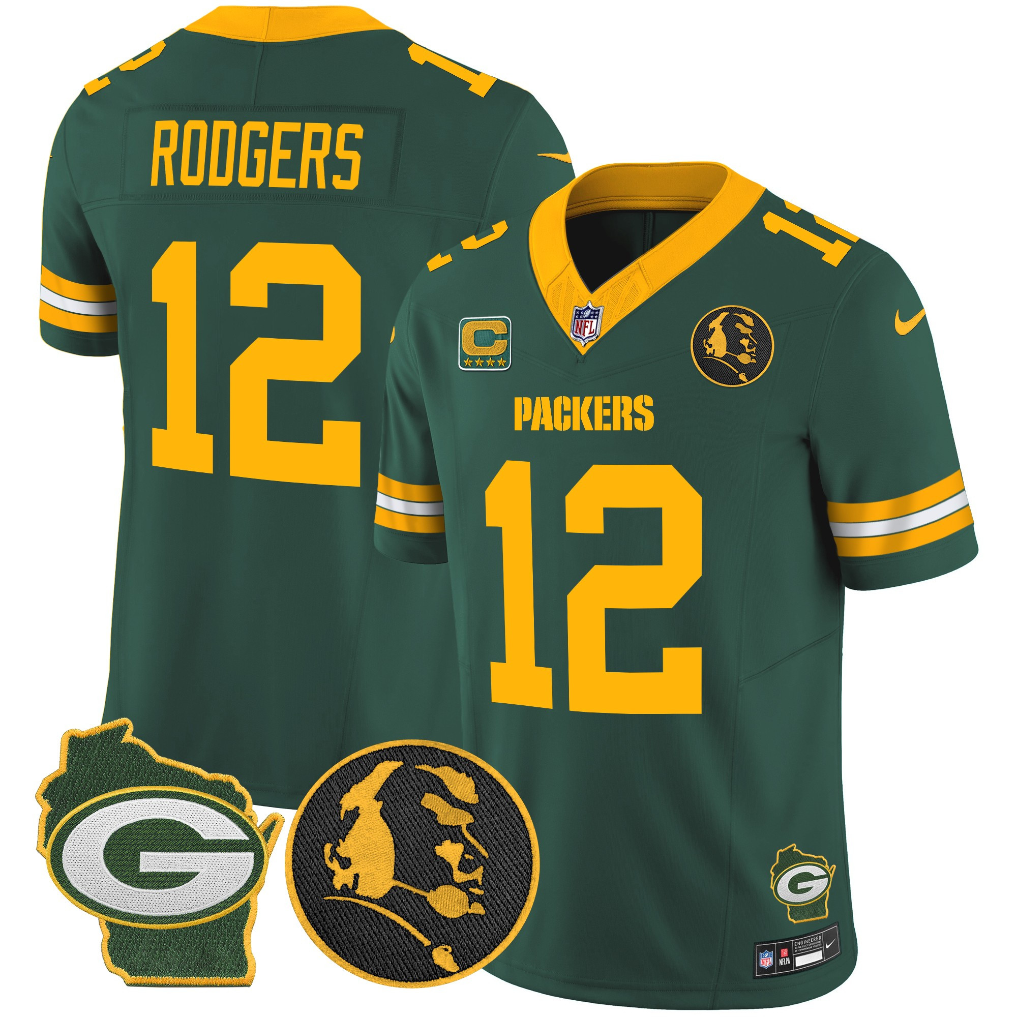 Men's Packers John Madden & Home Patch Vapor Limited Jersey - All Stitched - Image 21