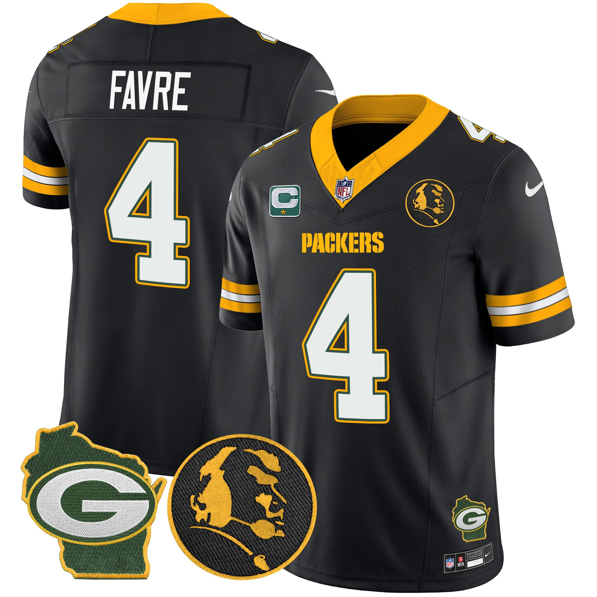 Men's Packers John Madden & Home Patch Vapor Limited Jersey - All Stitched - Image 38