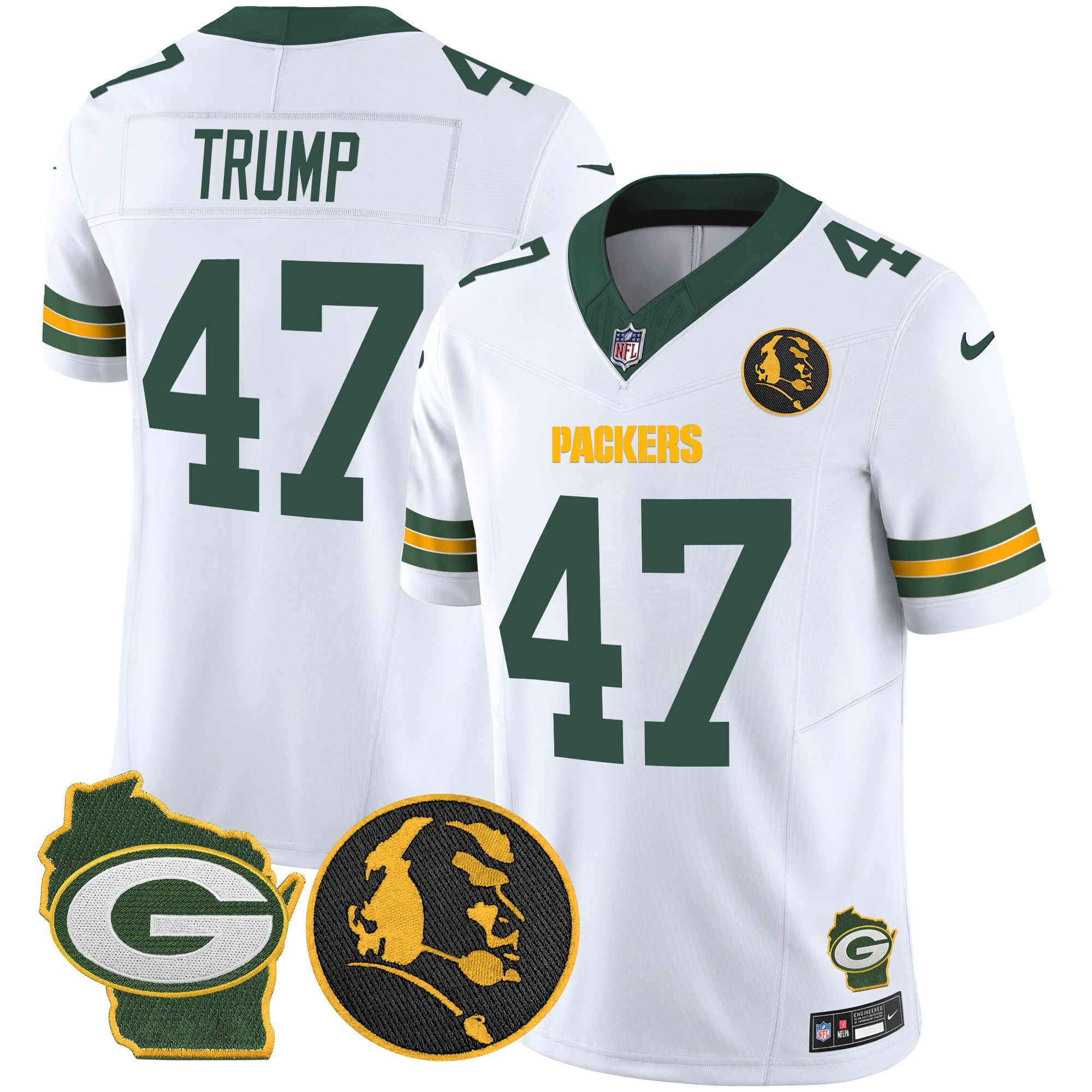 Men's Packers John Madden & Home Patch Vapor Limited Jersey - All Stitched - Image 32