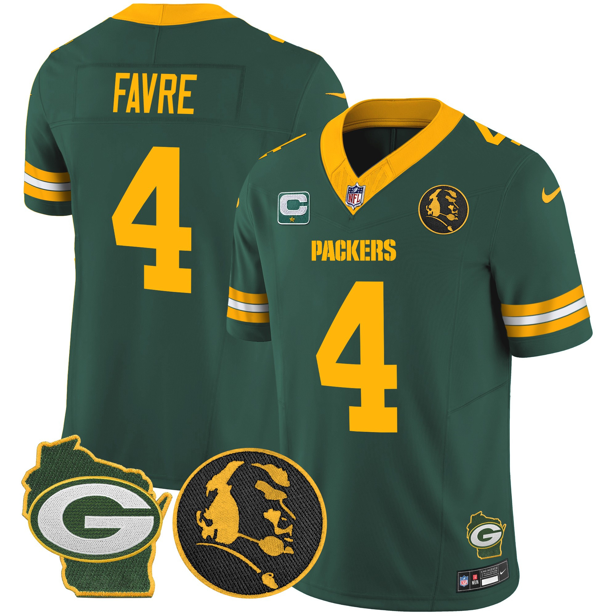 Men's Packers John Madden & Home Patch Vapor Limited Jersey - All Stitched - Image 22