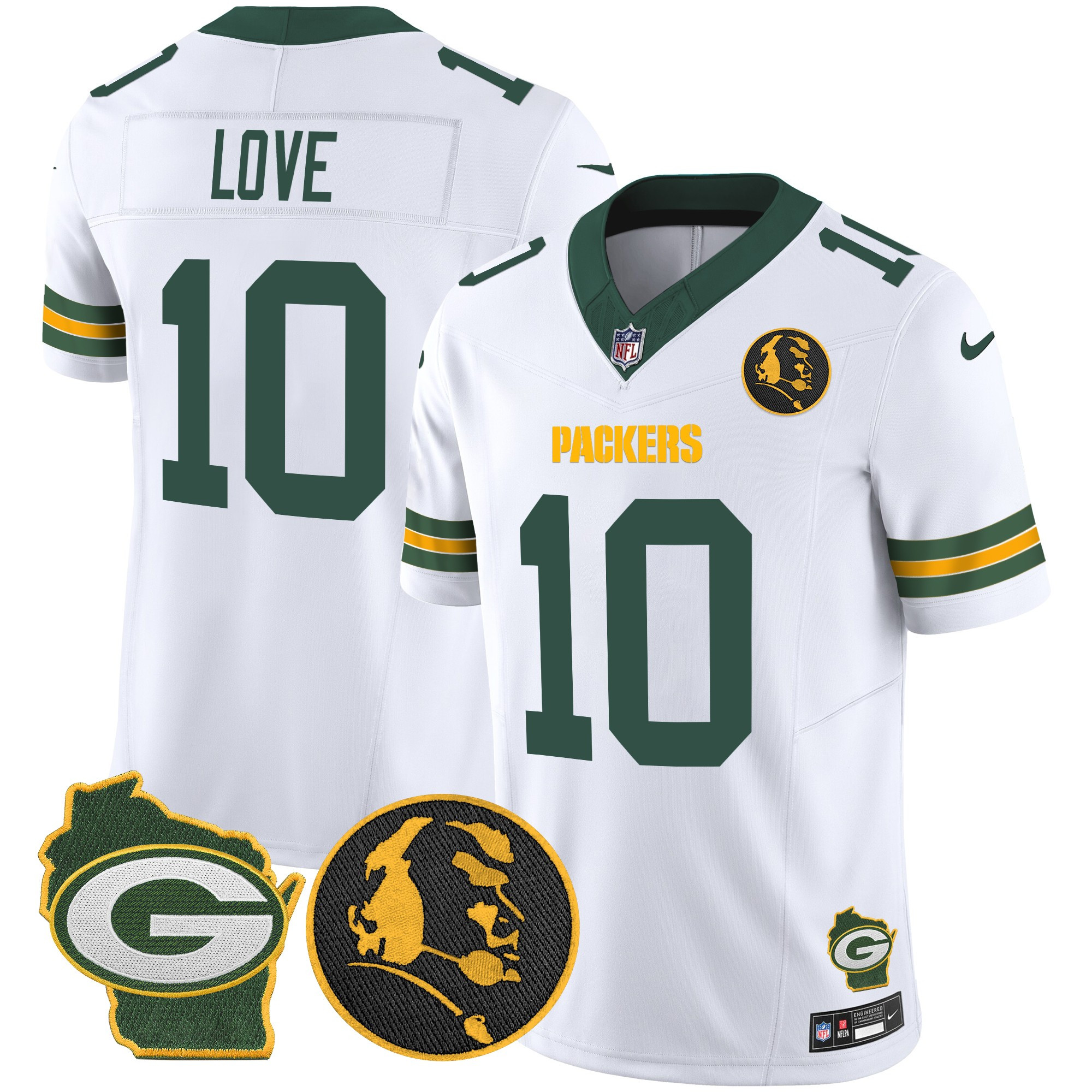 Men's Packers John Madden & Home Patch Vapor Limited Jersey - All Stitched - Image 25