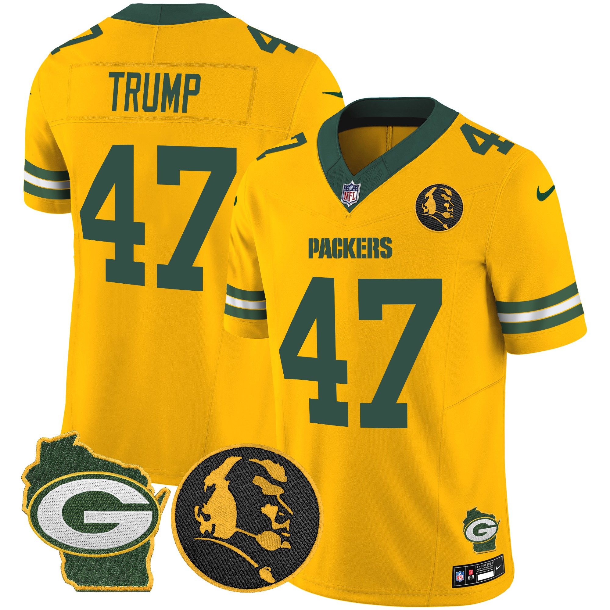 Men's Packers John Madden & Home Patch Vapor Limited Jersey - All Stitched - Image 48