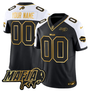 Buffalo Bills 2025 Bills Mafia Patch Gold Vapor Limited Custom Jersey - All Stitched