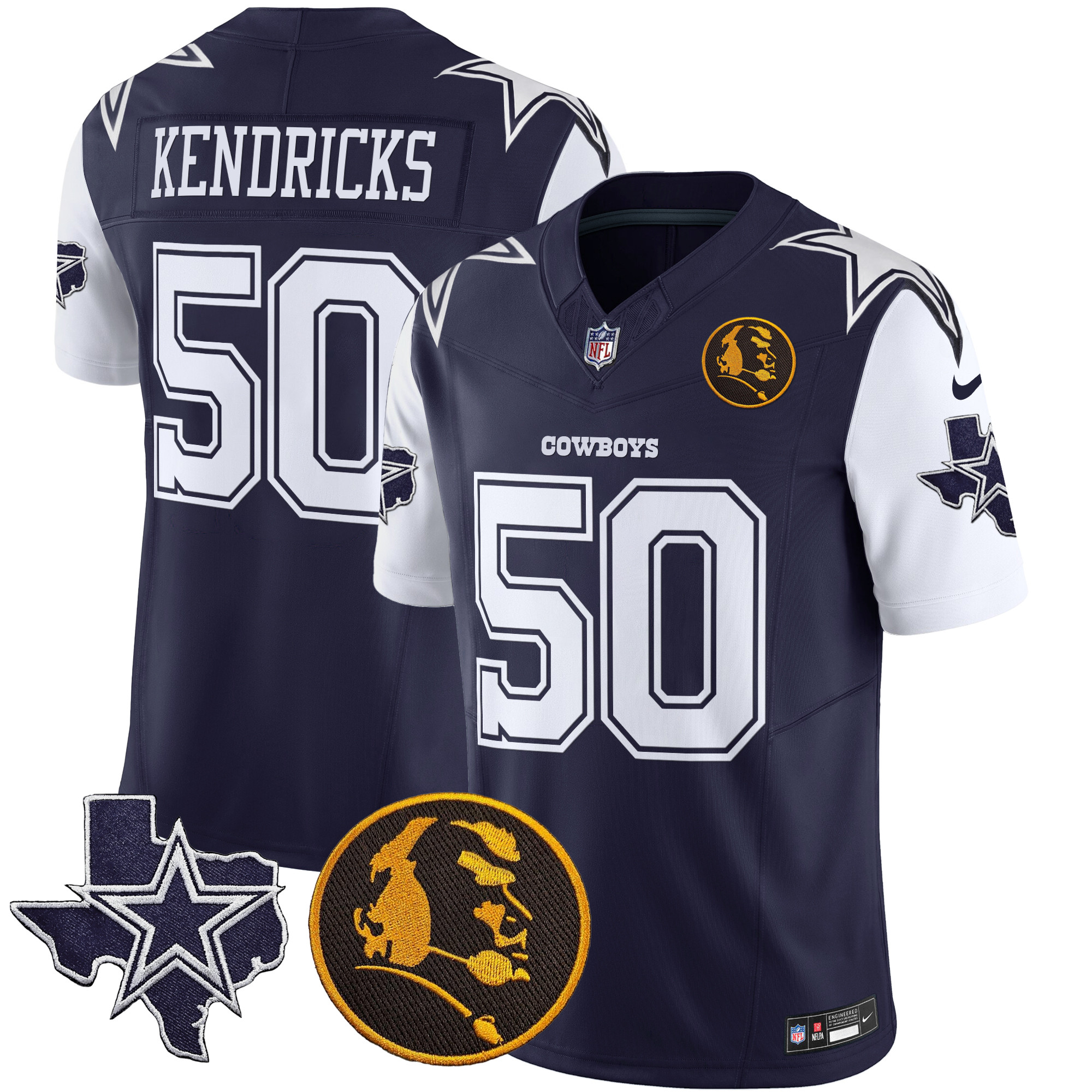 Men's Cowboys Texas & John Madden Patch Vapor Limited Jersey - All Stitched - Image 12