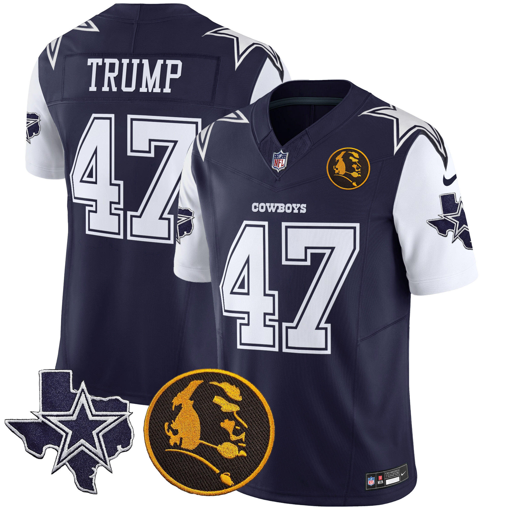 Men's Cowboys Texas & John Madden Patch Vapor Limited Jersey - All Stitched - Image 16