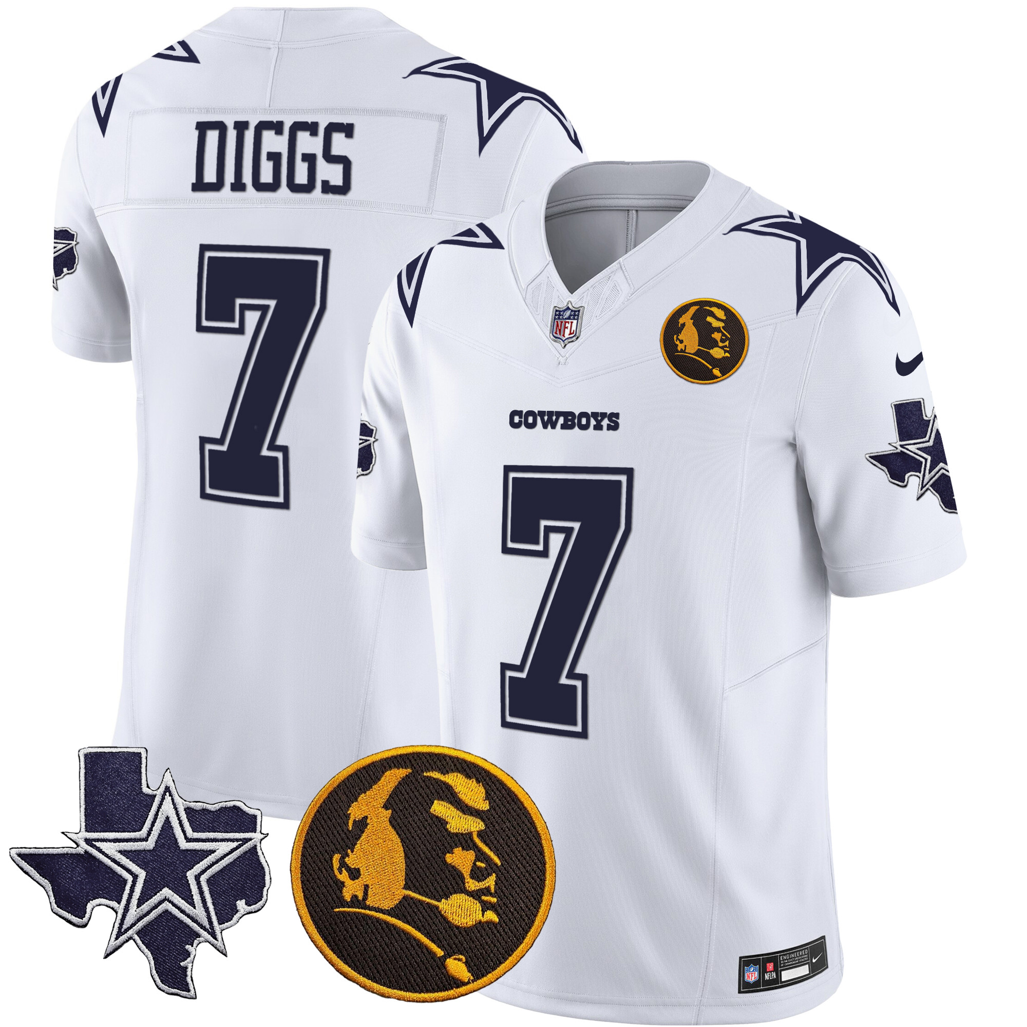 Men's Cowboys Texas & John Madden Patch Vapor Limited Jersey - All Stitched - Image 23