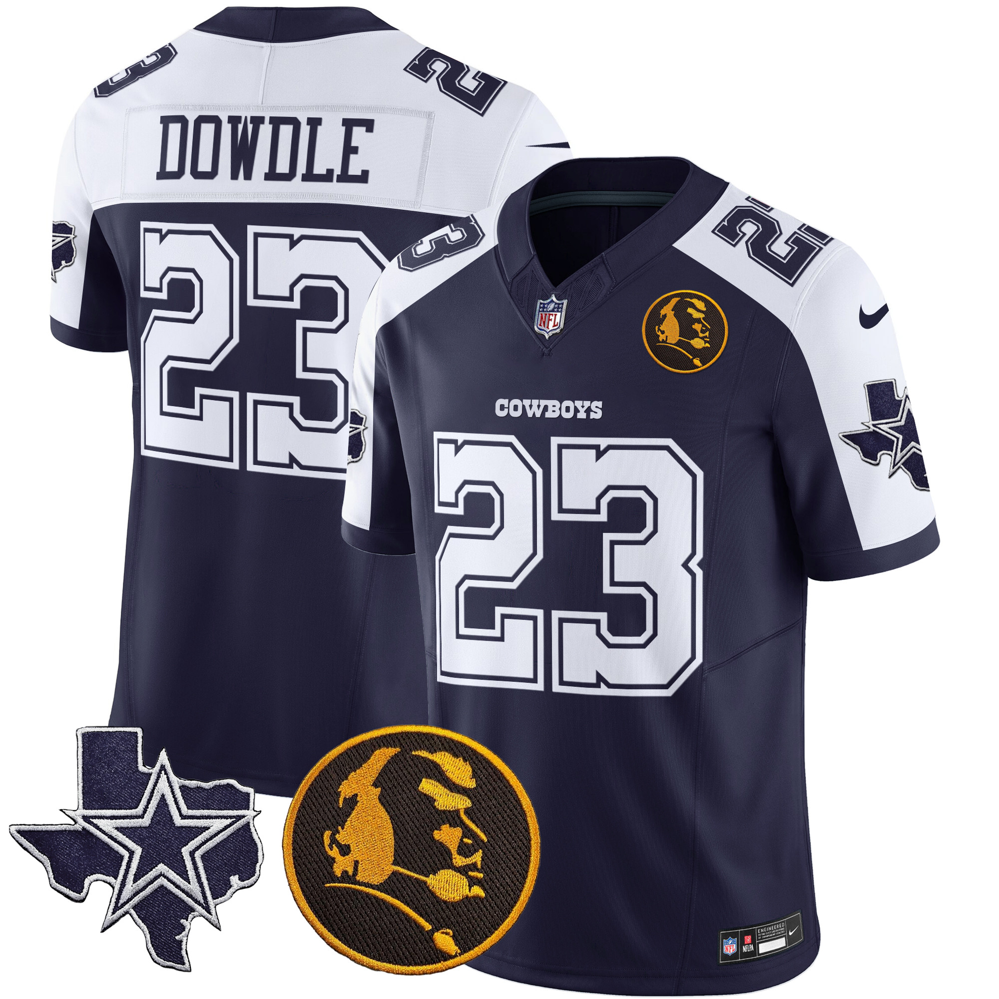 Men's Cowboys Texas & John Madden Patch Vapor Limited Jersey - All Stitched - Image 2