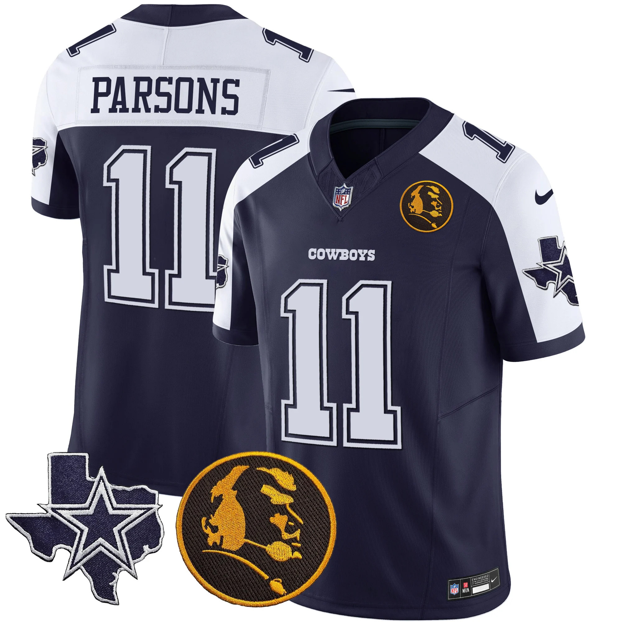 Men's Cowboys Texas & John Madden Patch Vapor Limited Jersey - All Stitched - Image 5