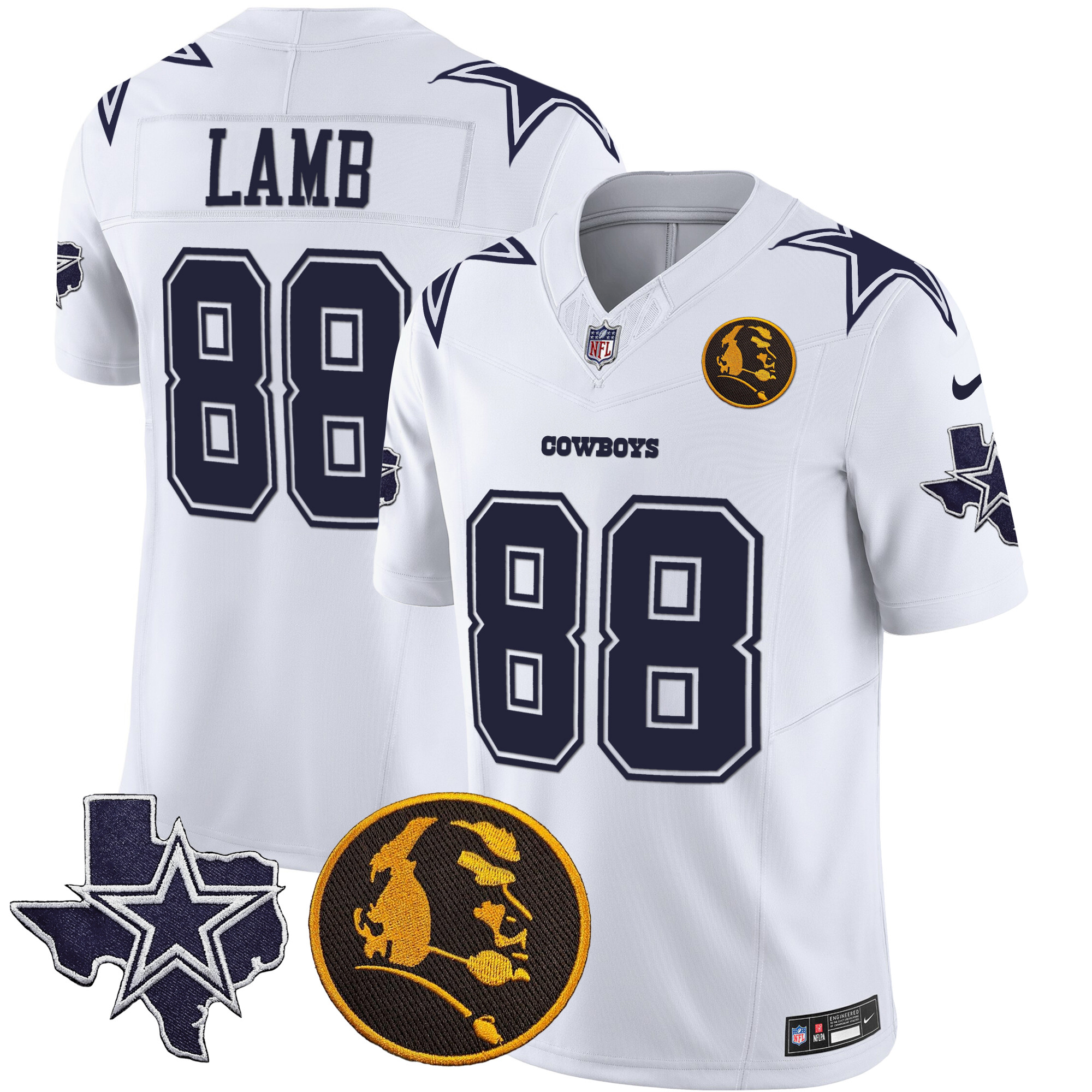 Men's Cowboys Texas & John Madden Patch Vapor Limited Jersey - All Stitched - Image 19