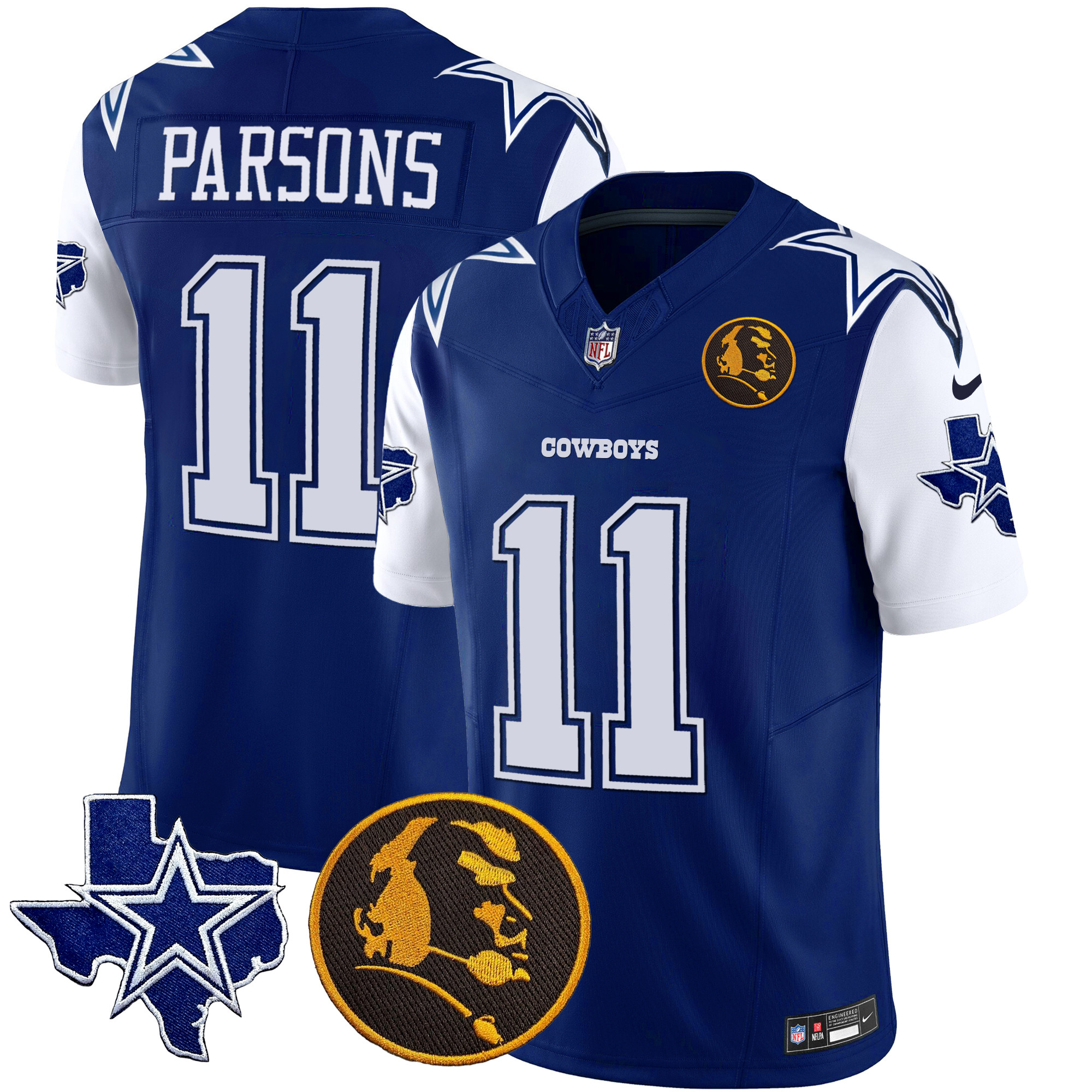 Men's Cowboys Texas & John Madden Patch Vapor Limited Jersey - All Stitched - Image 37
