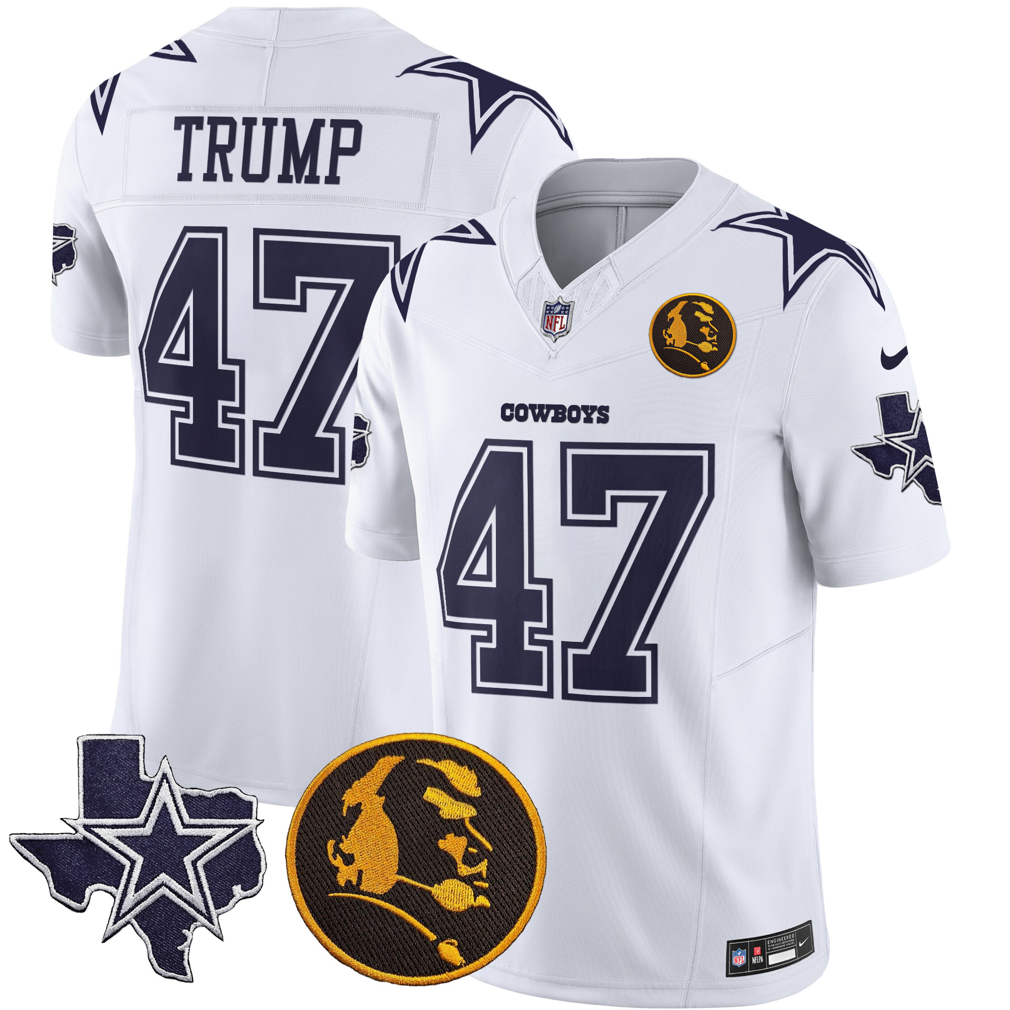 Men's Cowboys Texas & John Madden Patch Vapor Limited Jersey - All Stitched - Image 24