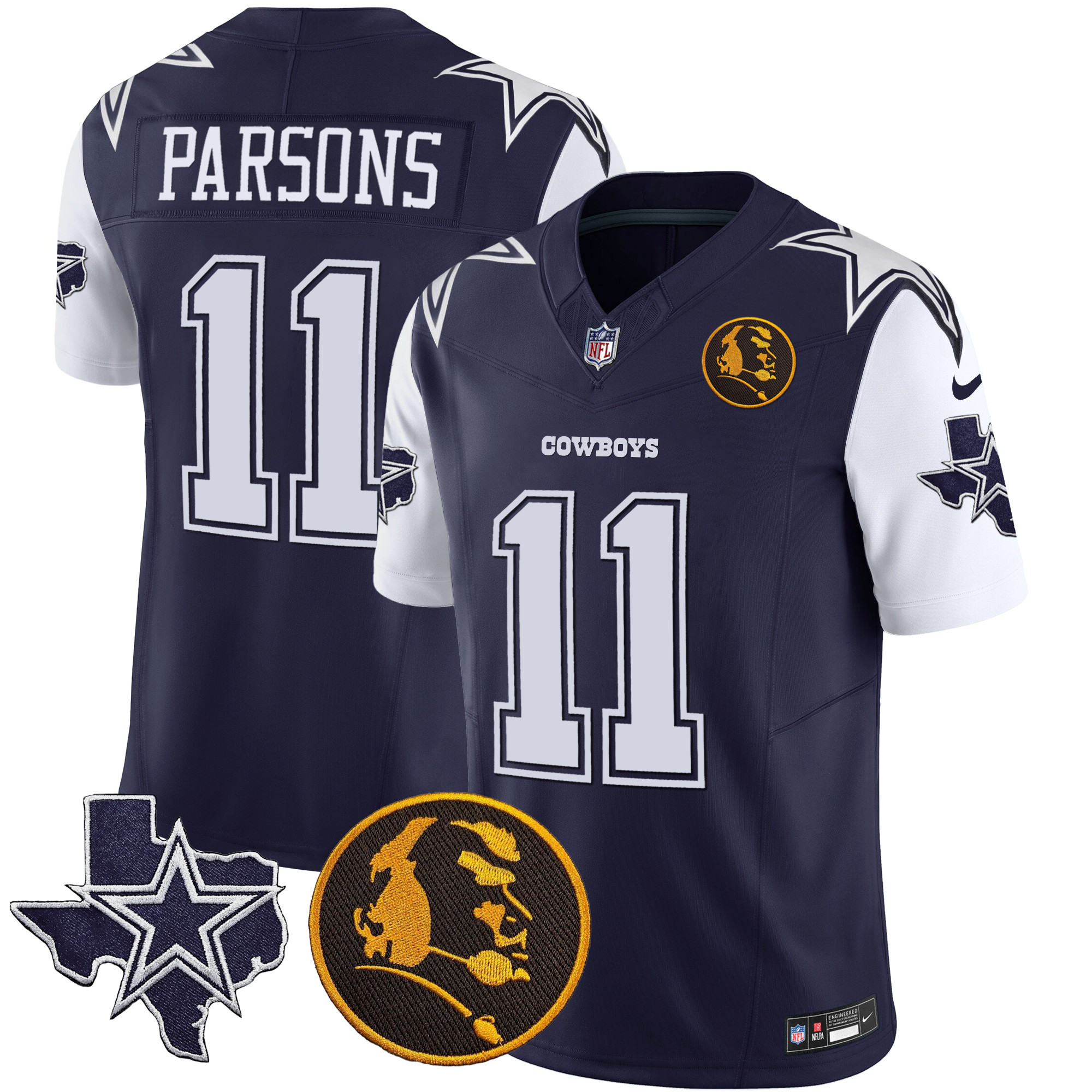 Men's Cowboys Texas & John Madden Patch Vapor Limited Jersey - All Stitched - Image 13