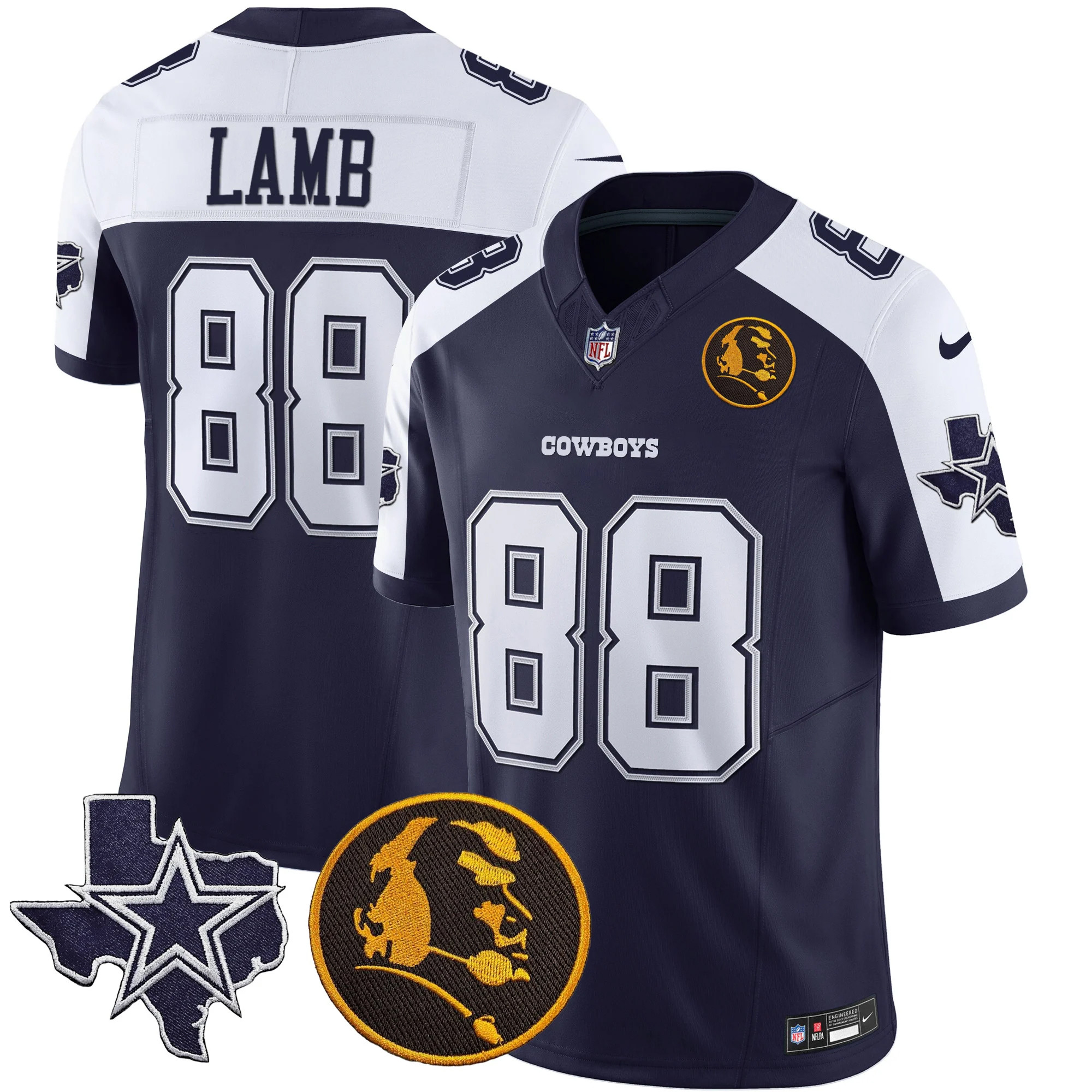 Men's Cowboys Texas & John Madden Patch Vapor Limited Jersey - All Stitched - Image 3