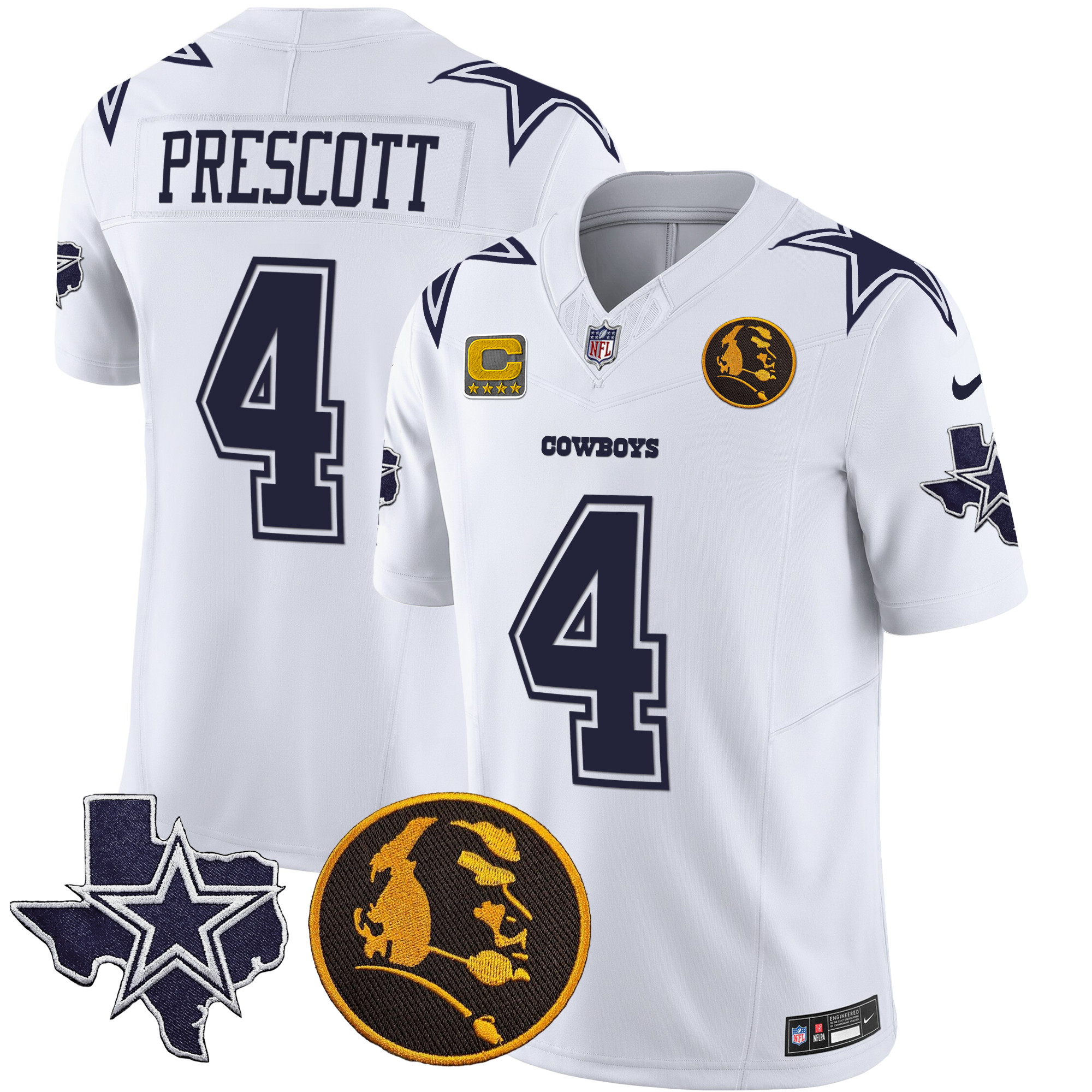 Men's Cowboys Texas & John Madden Patch Vapor Limited Jersey - All Stitched - Image 17