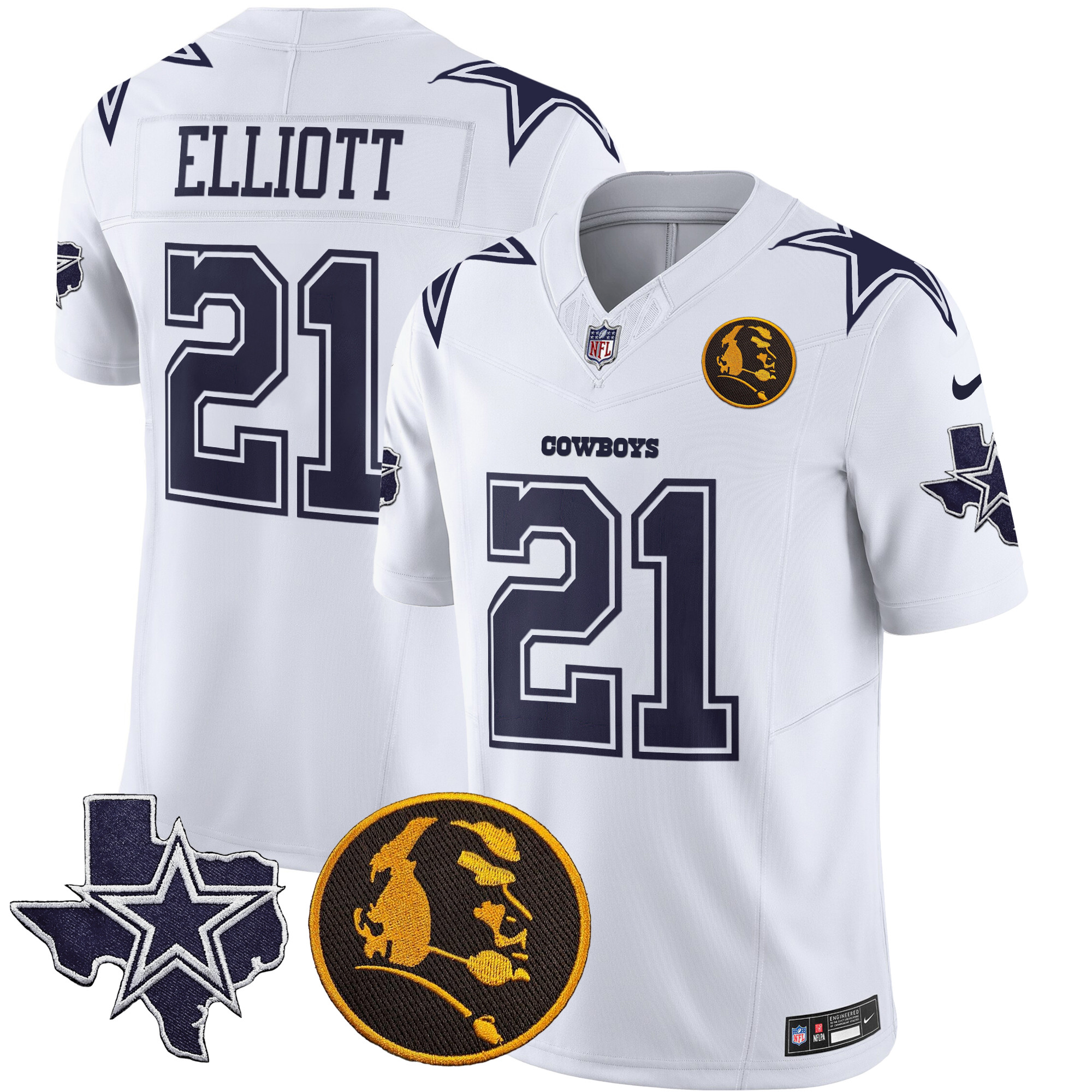 Men's Cowboys Texas & John Madden Patch Vapor Limited Jersey - All Stitched - Image 22