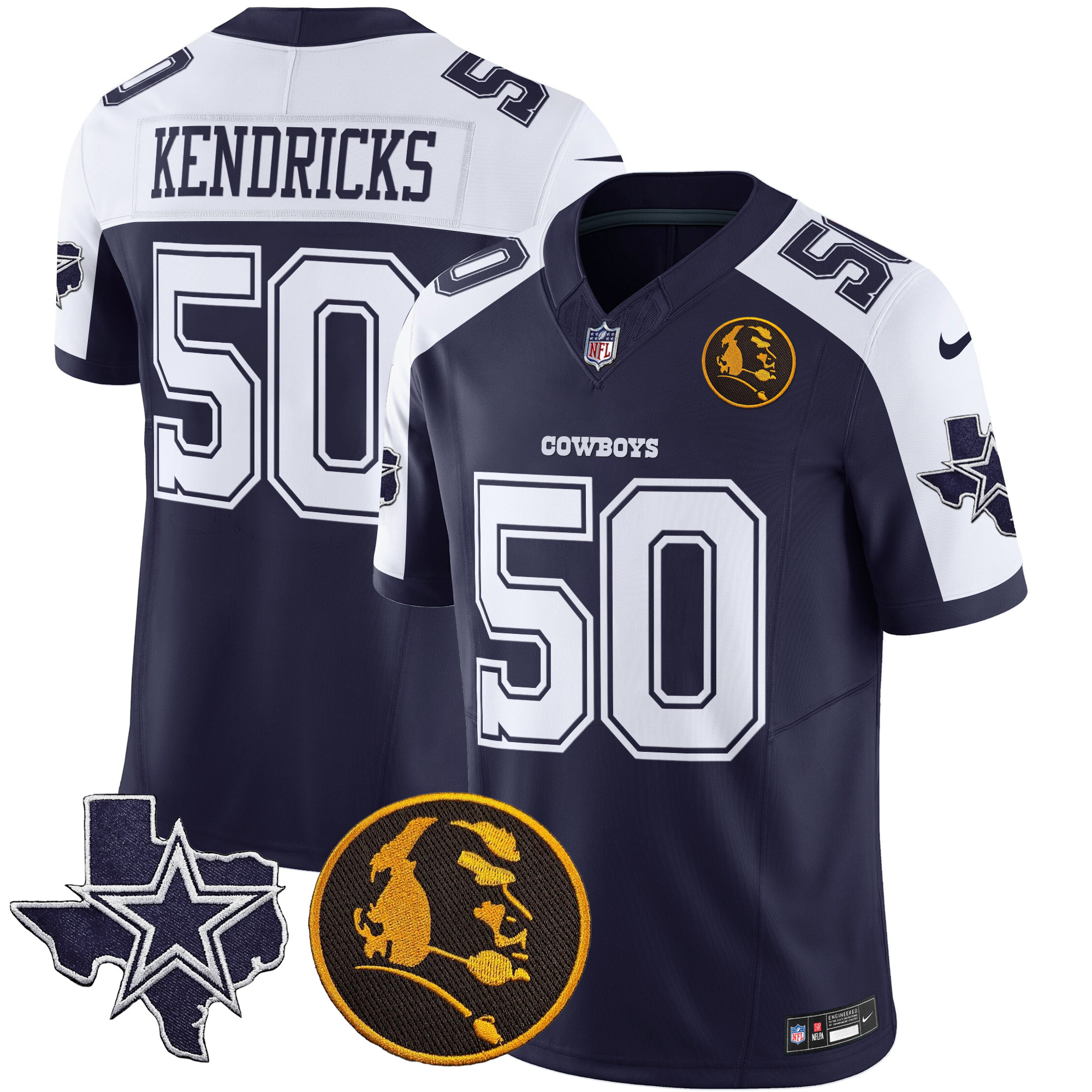 Men's Cowboys Texas & John Madden Patch Vapor Limited Jersey - All Stitched - Image 4