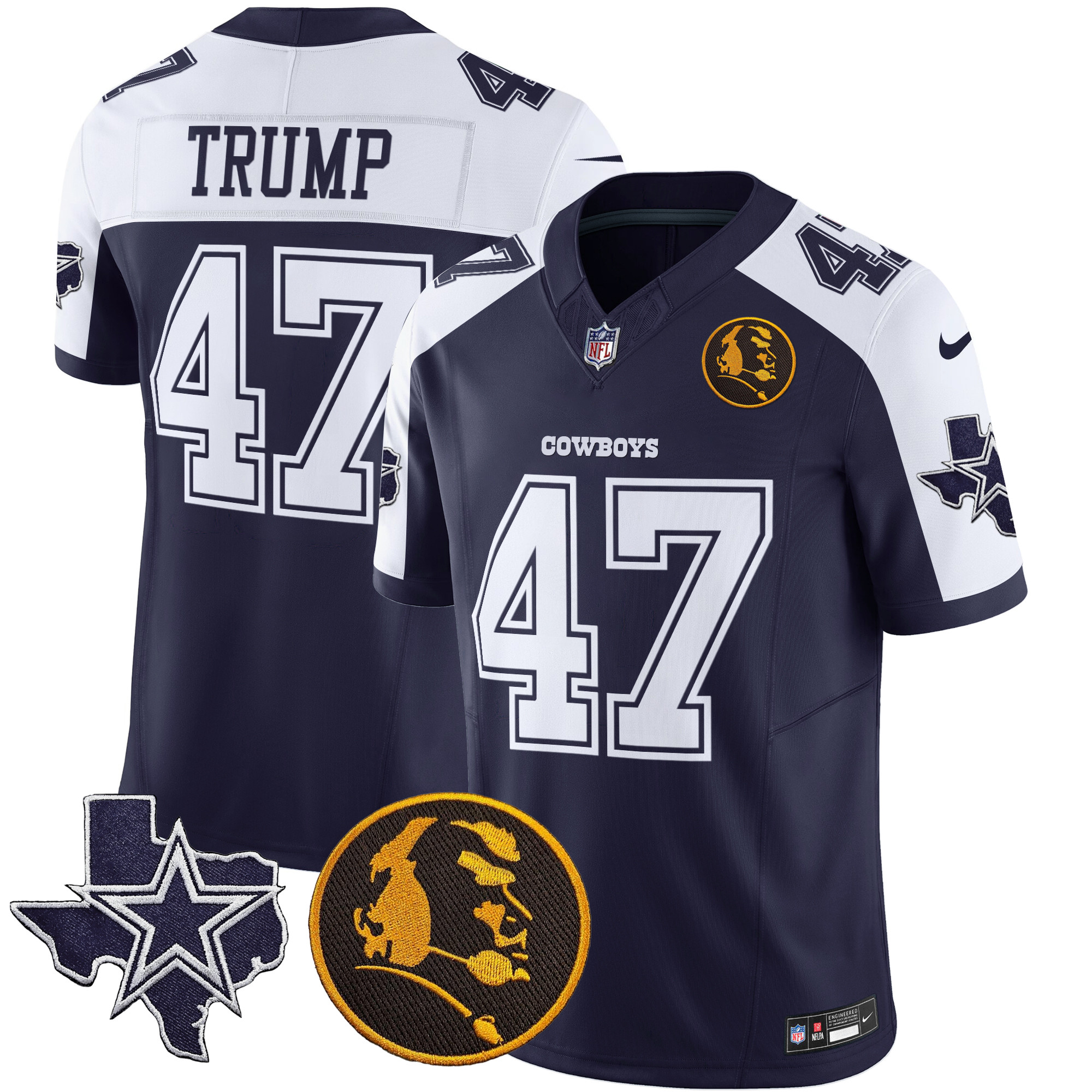 Men's Cowboys Texas & John Madden Patch Vapor Limited Jersey - All Stitched - Image 8