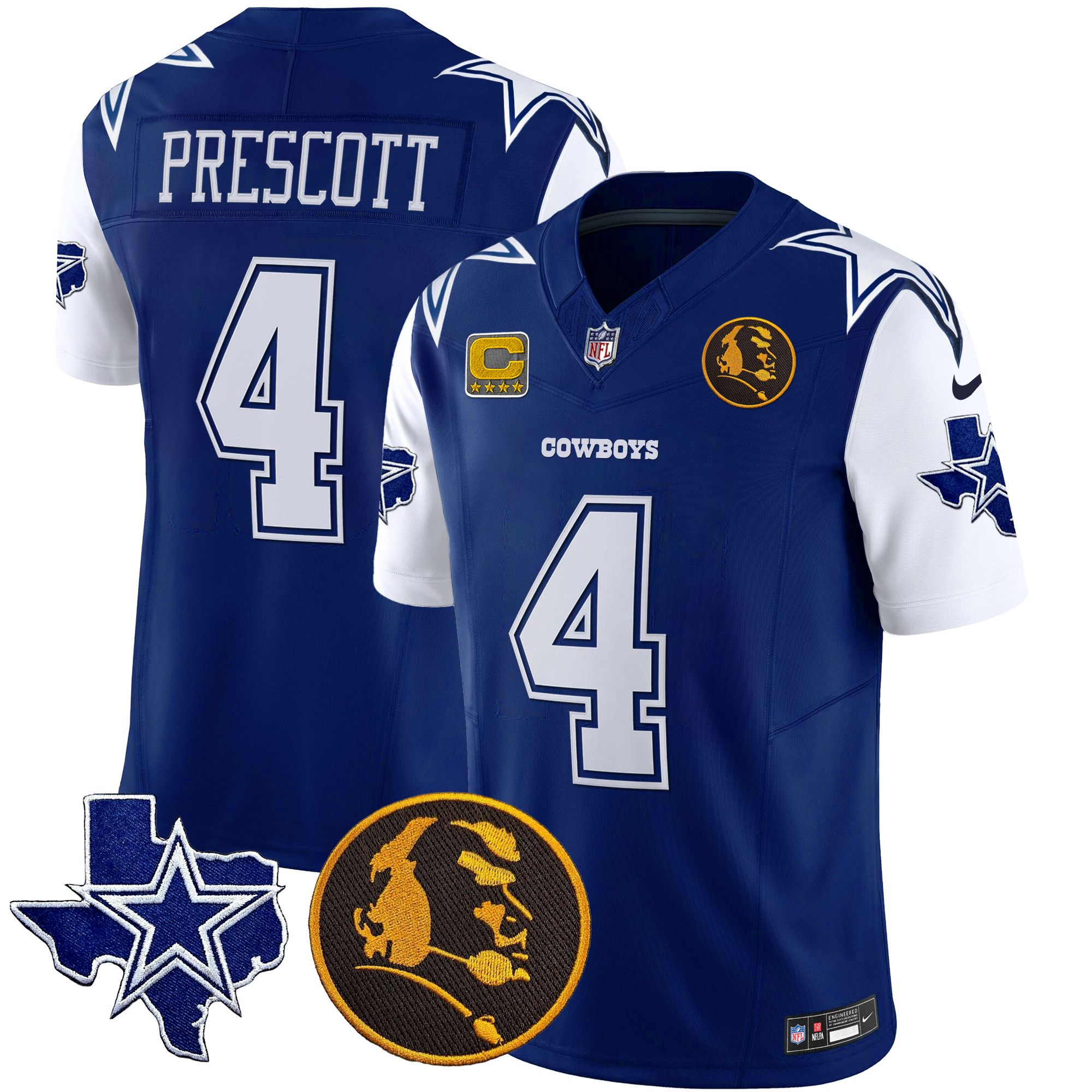 Men's Cowboys Texas & John Madden Patch Vapor Limited Jersey - All Stitched - Image 33
