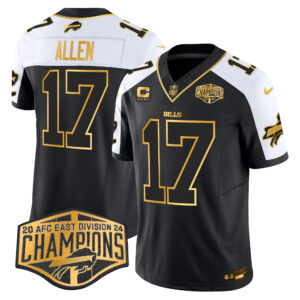 Men's Bills 2024 AFC East Division Champions Gold Vapor Limited Jersey - All Stitched