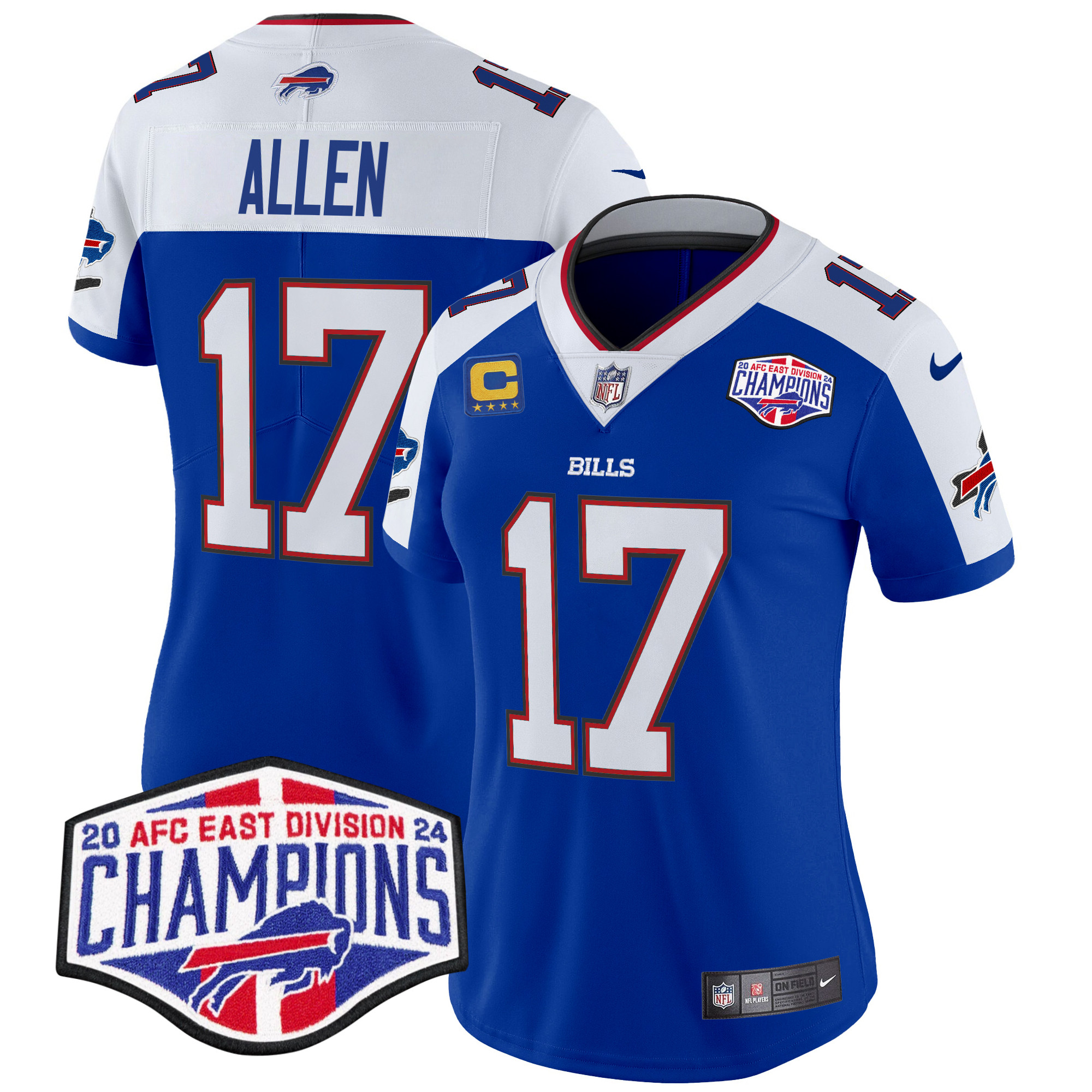 Women's Bills 2024 AFC East Division Champions Vapor Limited Jersey - All Stitched - Image 29