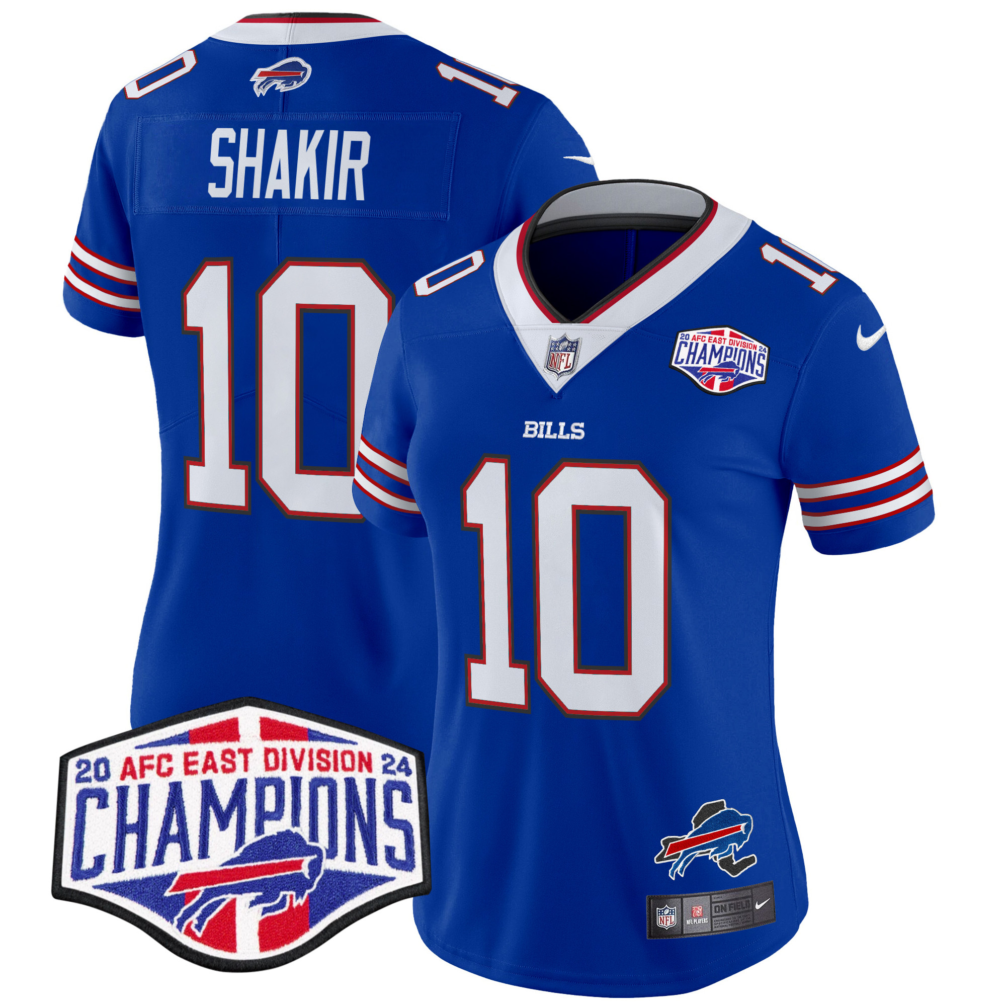 Women's Bills 2024 AFC East Division Champions Vapor Limited Jersey - All Stitched - Image 7