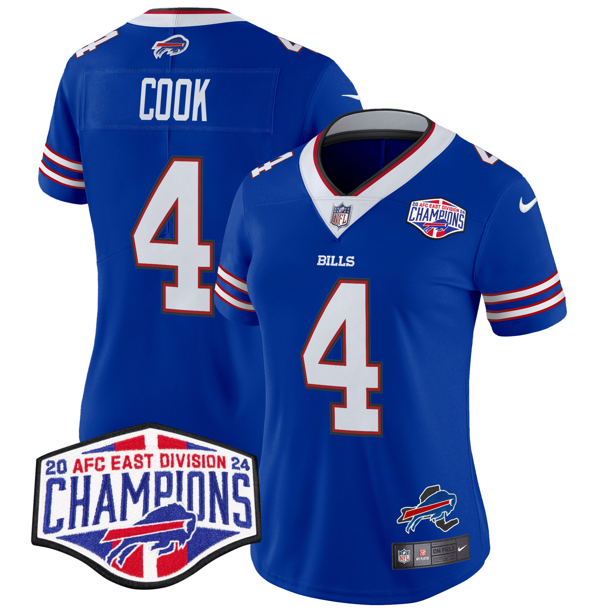 Women's Bills 2024 AFC East Division Champions Vapor Limited Jersey - All Stitched - Image 2