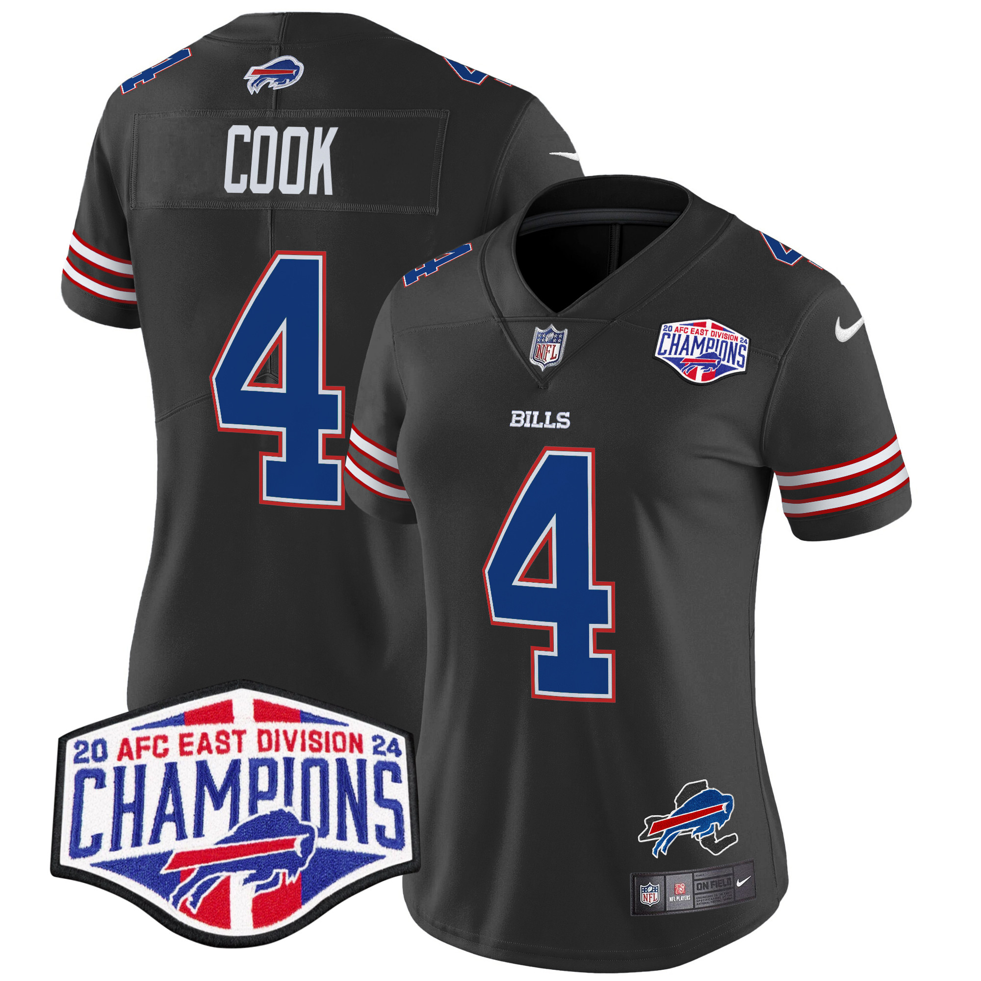 Women's Bills 2024 AFC East Division Champions Vapor Limited Jersey - All Stitched - Image 23